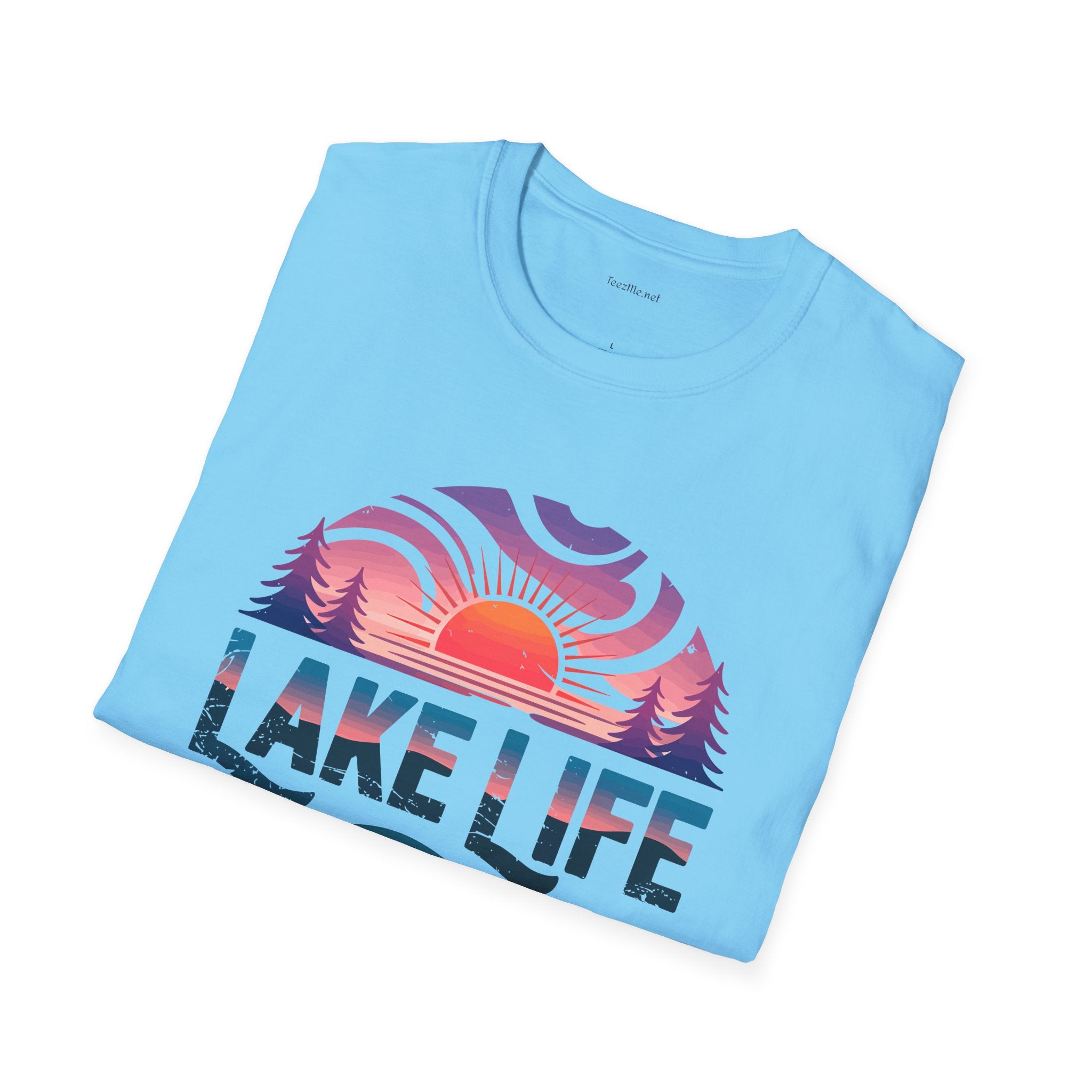 Lake Life  - Unisex Softstyle T-Shirt 100% Cotton Graphic