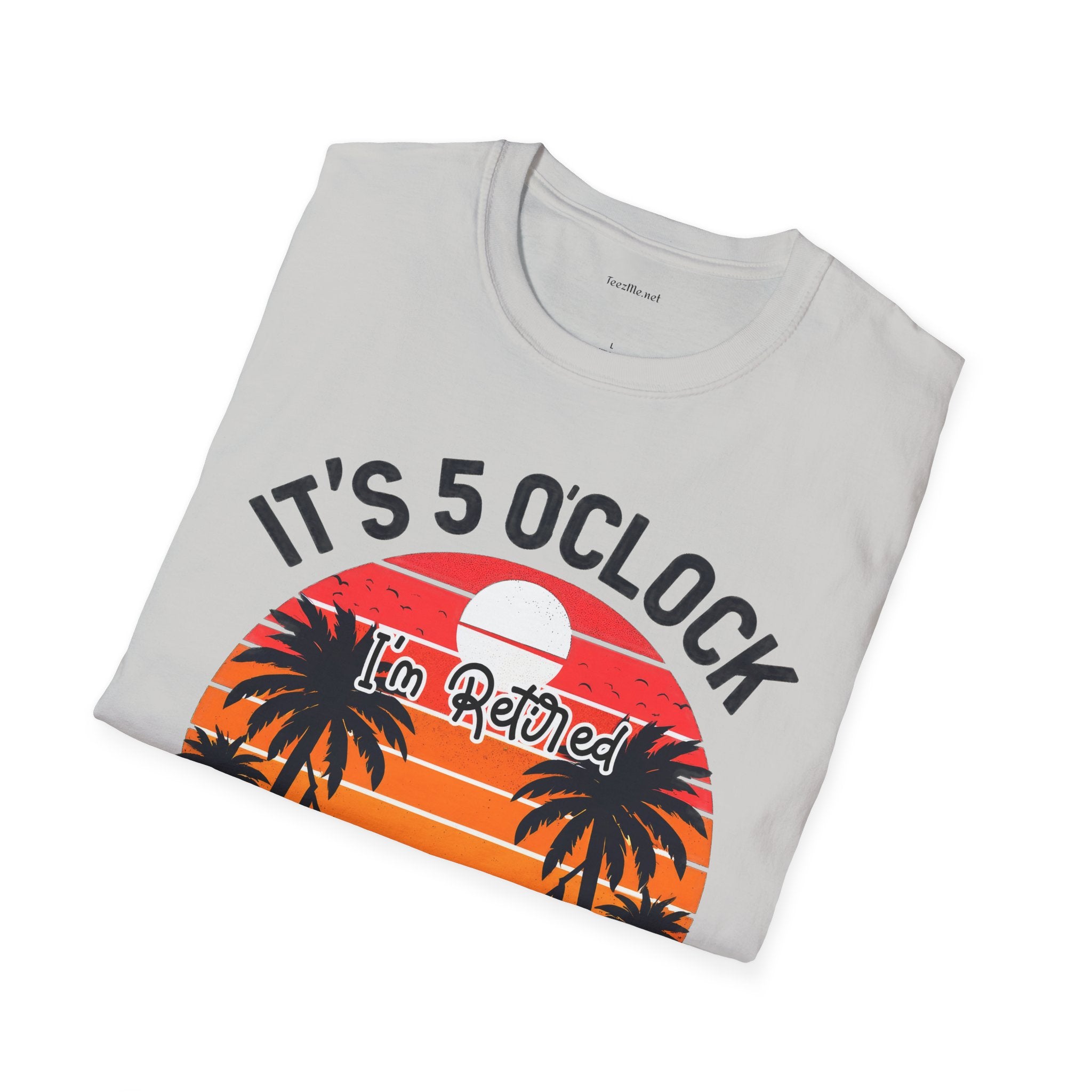 Retired - It's 5 - Unisex Softstyle T-Shirt 100% Cotton Graphic