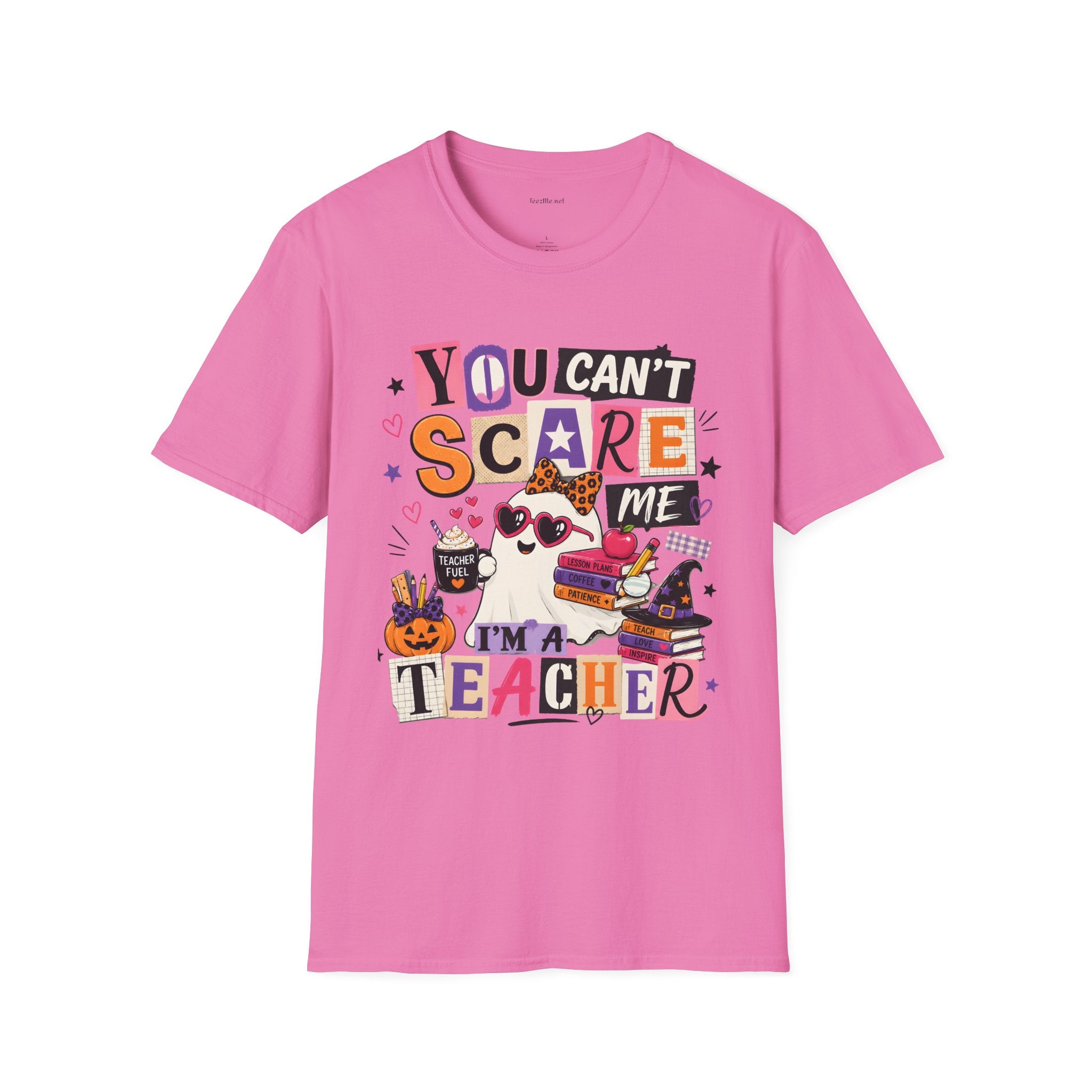 Teacher Halloween T-Shirt - "You Can't Scare Me, I'm a Teacher" Tee