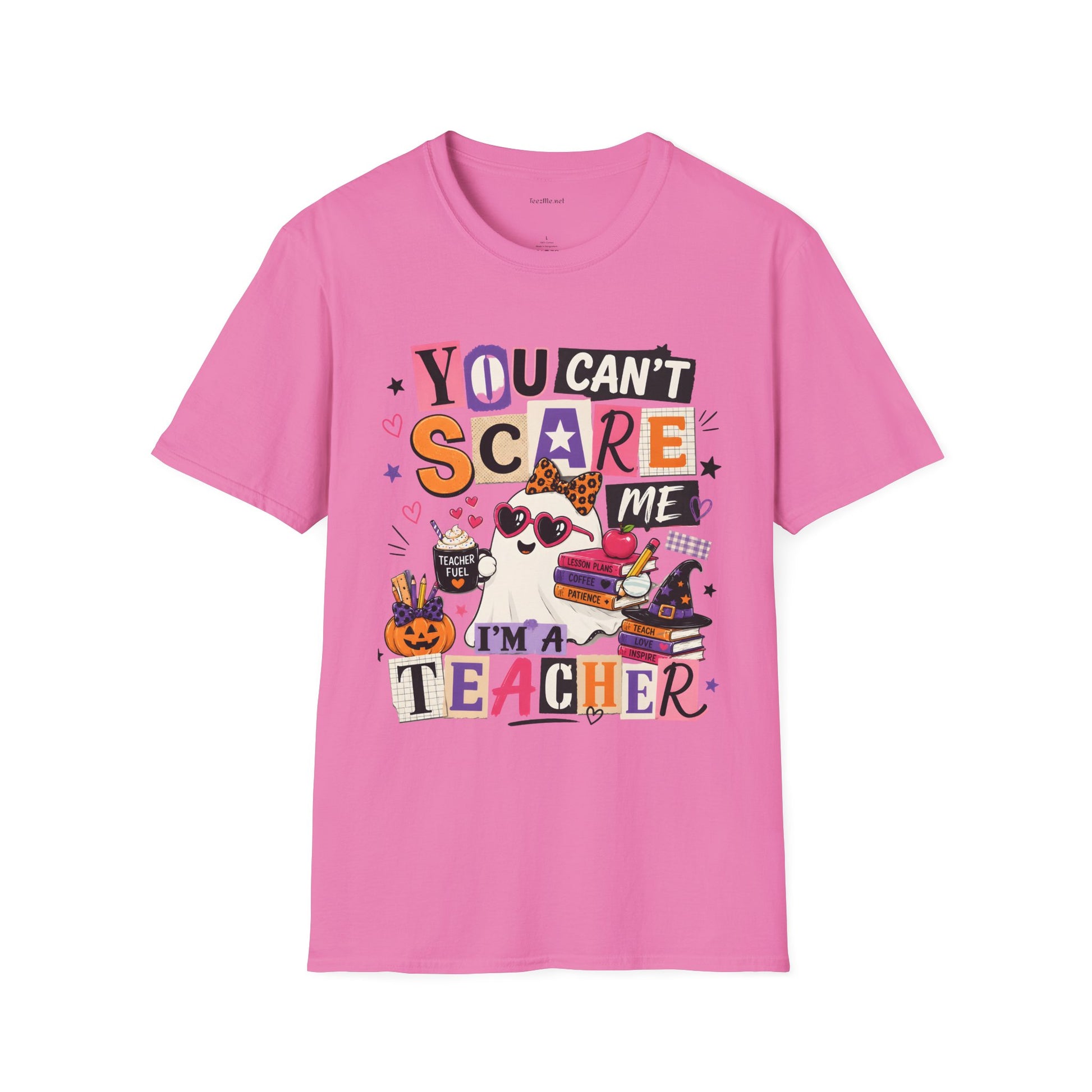 Teacher Halloween T-Shirt - "You Can't Scare Me, I'm a Teacher" Tee