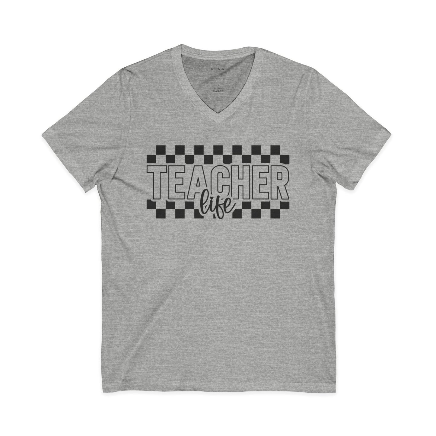 Teacher Life Unisex Jersey Short Sleeve V-Neck Tee
