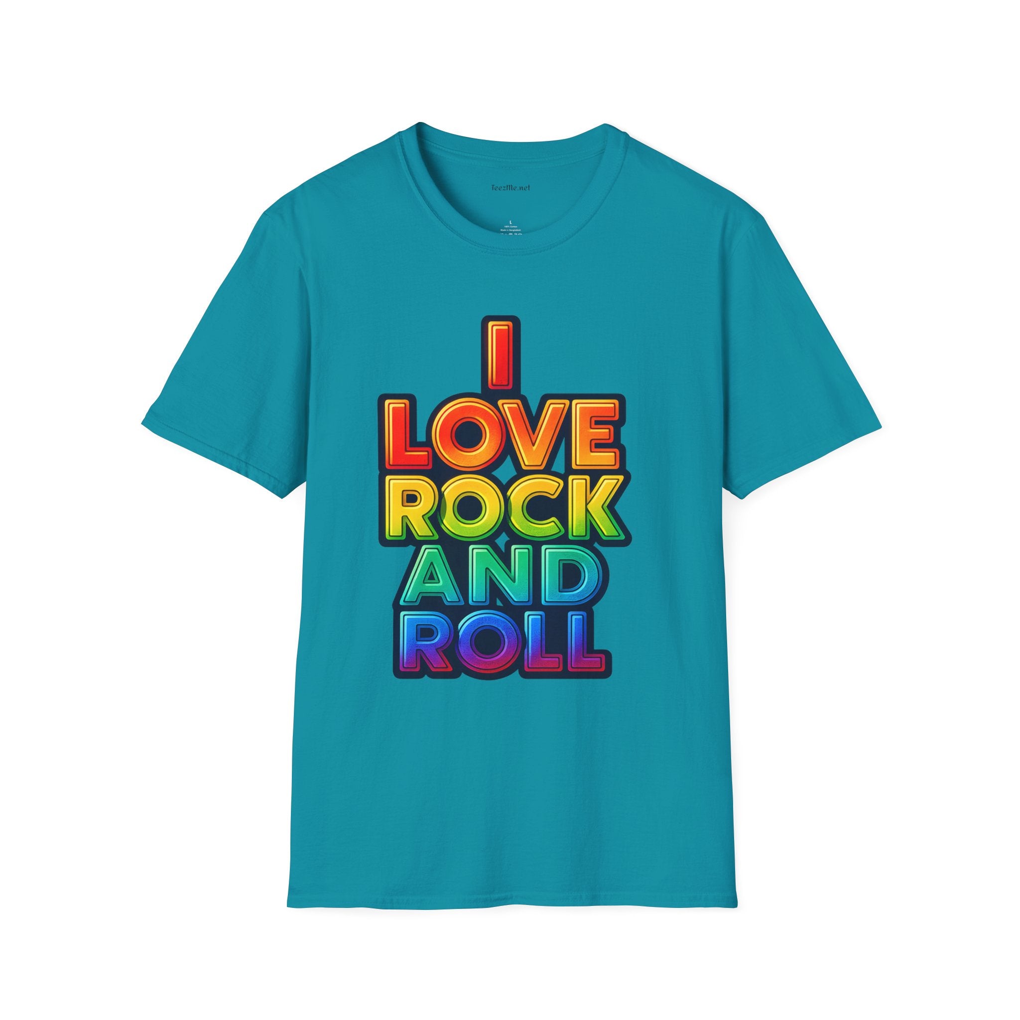 I Love Rock and Roll Unisex SoftStyle T-Shirt 100% Cotton