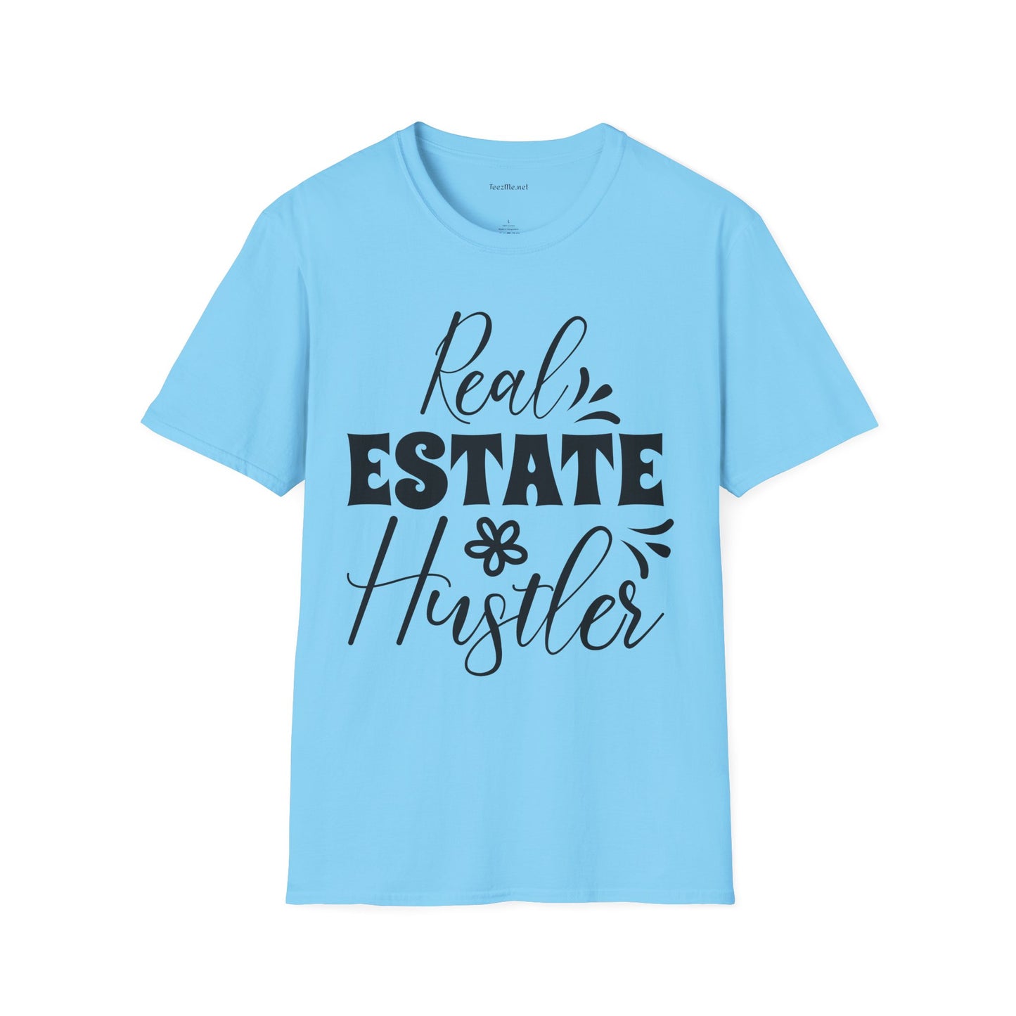 Real Estate Hustler Unisex Soft Style T-Shirt 100% Cotton Graphic