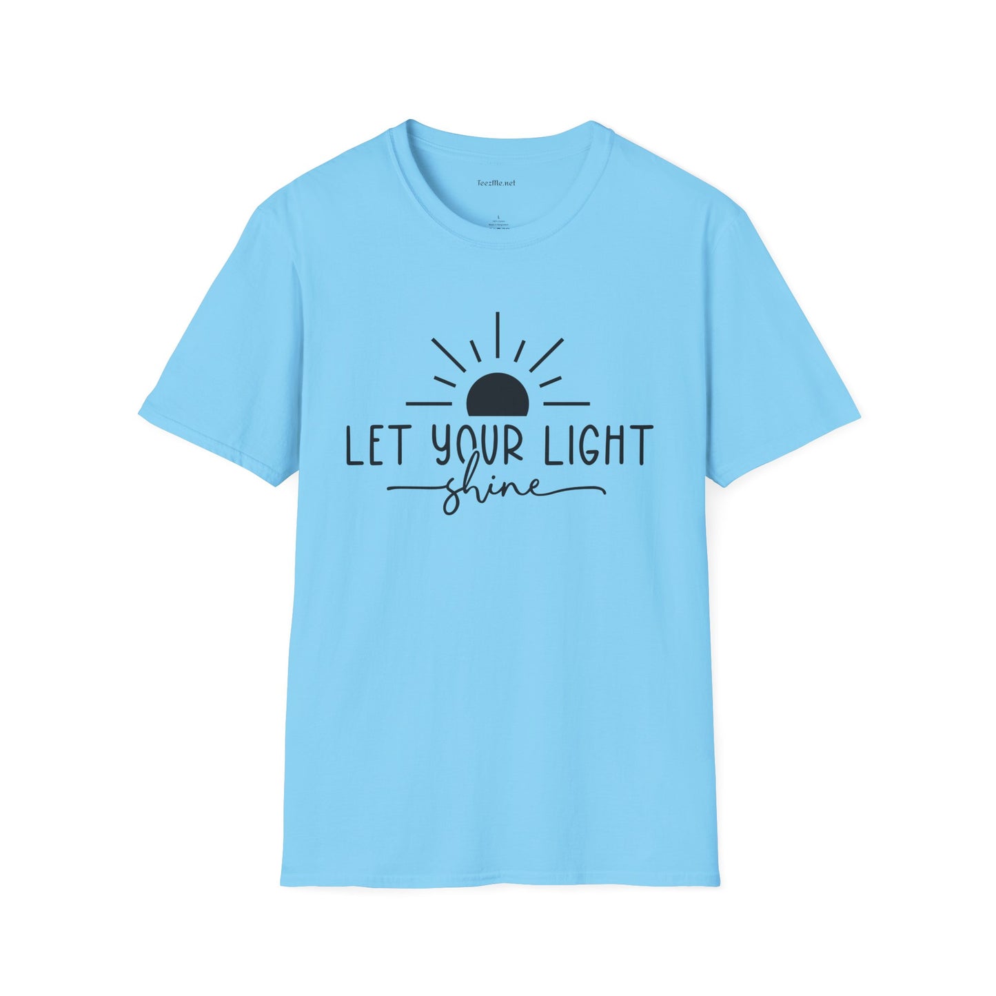 Let Your Light Shine Unisex SoftStyle T-Shirt 100% Cotton Graphic