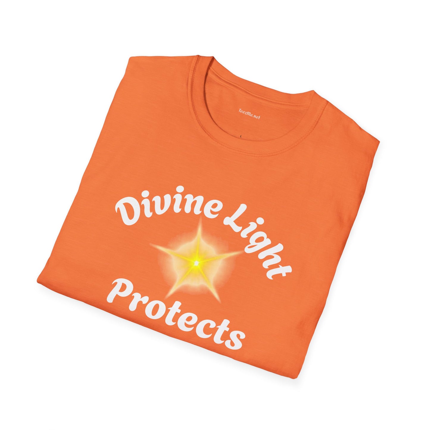 Divine Light Protects ME - Unisex Softstyle T-Shirt 100% Cotton Graphic