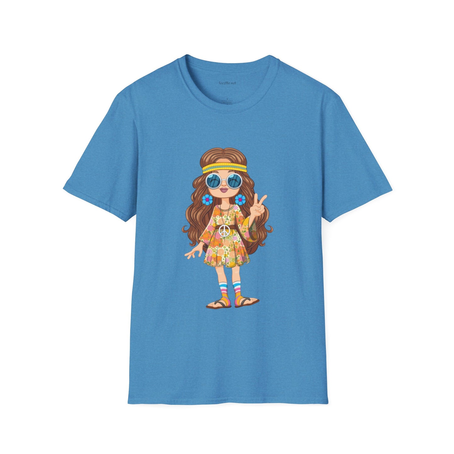 Hippie Girl - Unisex Ultra Cotton Tee 100% Cotton Graphic