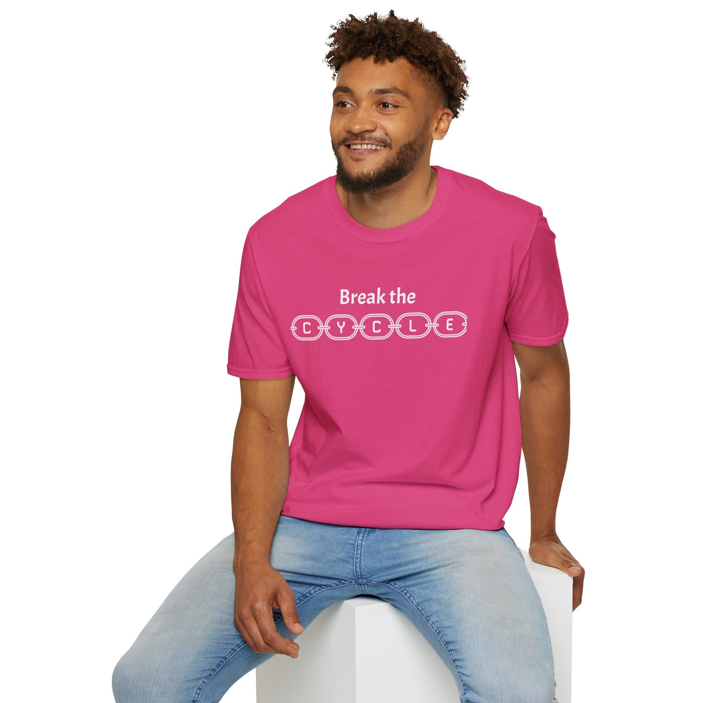Break the Cycle - Unisex Softstyle T-Shirt 100% Cotton Graphic