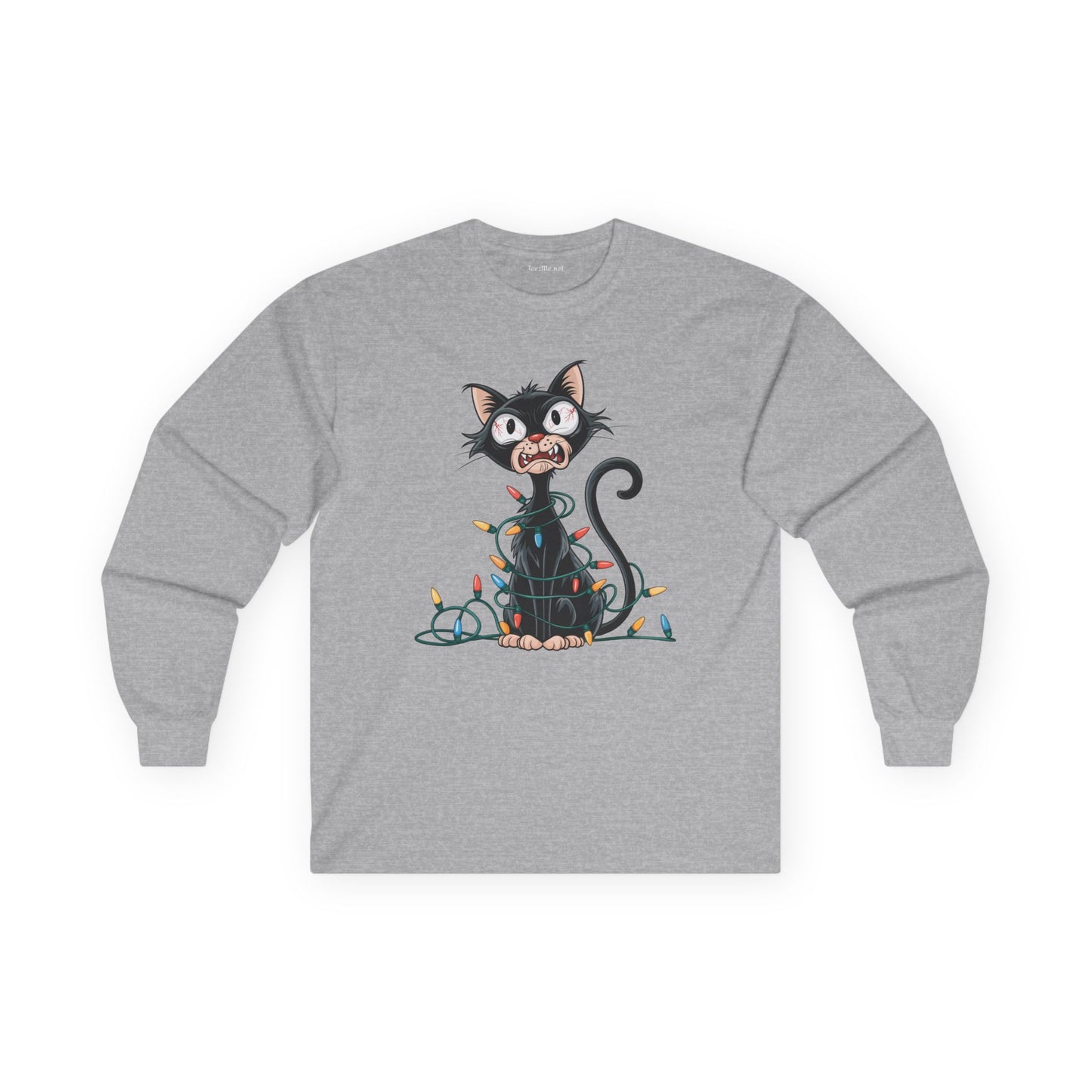 Entangled Christmas Cat Unisex Ultra Cotton Long Sleeve Tee