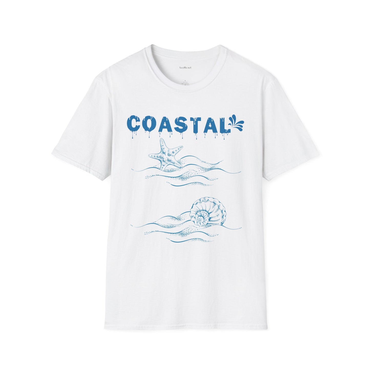 Coastal Unisex Softstyle T-Shirt 100% Cotton Graphic