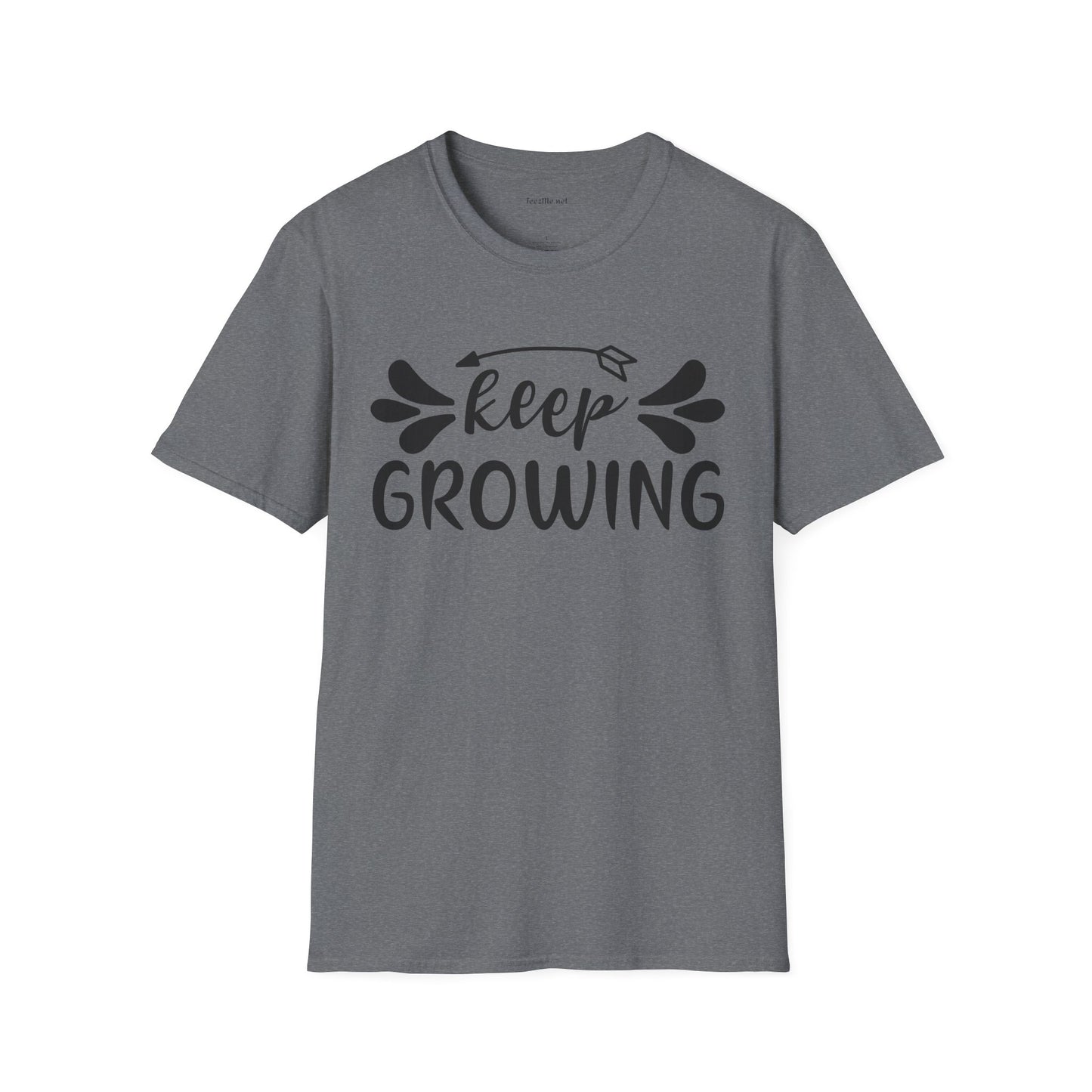 Keep Growing 03 Unisex Soft Style T-Shirt 100% Cotton Graphic