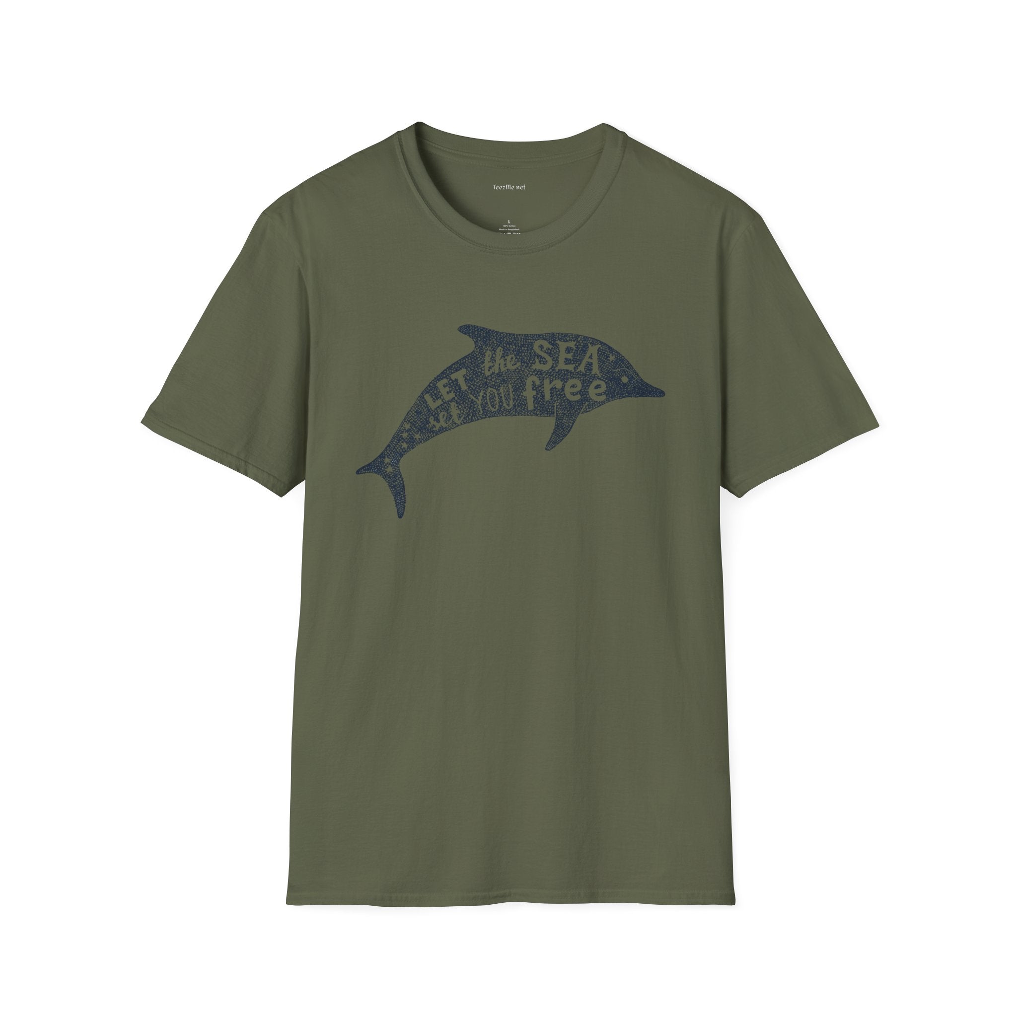 Let the sea - Unisex Softstyle T-Shirt 100% Cotton Graphic