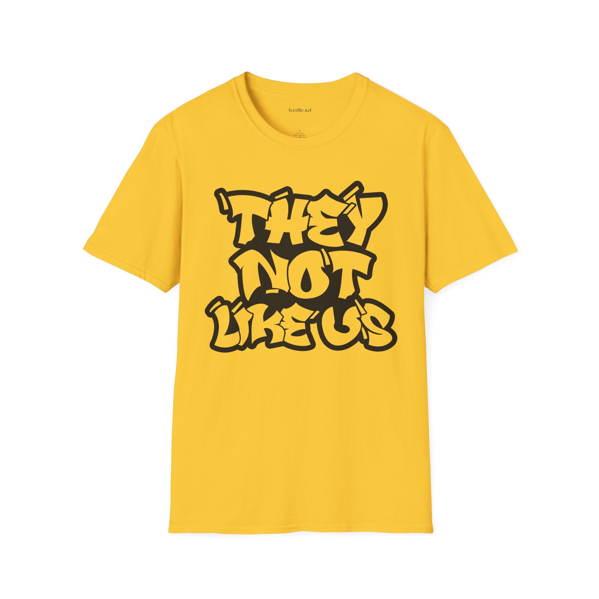 They Not Like Us (outline) Unisex SoftStyle T-Shirt 100% Cotton