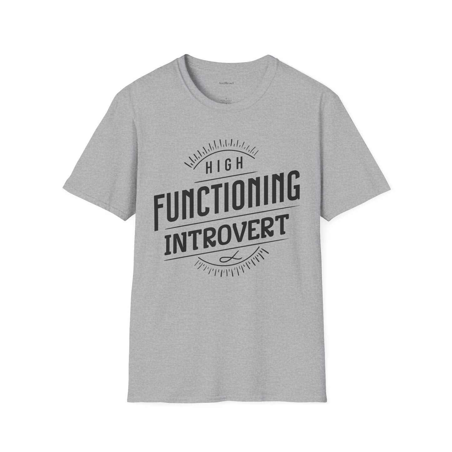 Functioning Introvert - Unisex Softstyle T-Shirt 100% Cotton Graphic