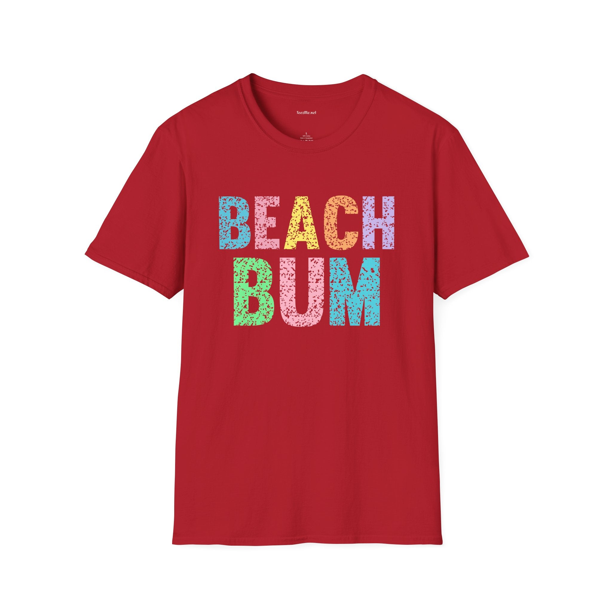 Beach Bum - Unisex Softstyle T-Shirt 100% Cotton Graphic