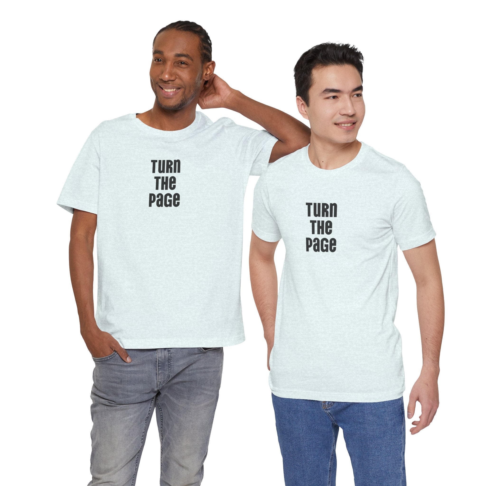 Turn the Page - Unisex Jersey Short Sleeve Tee