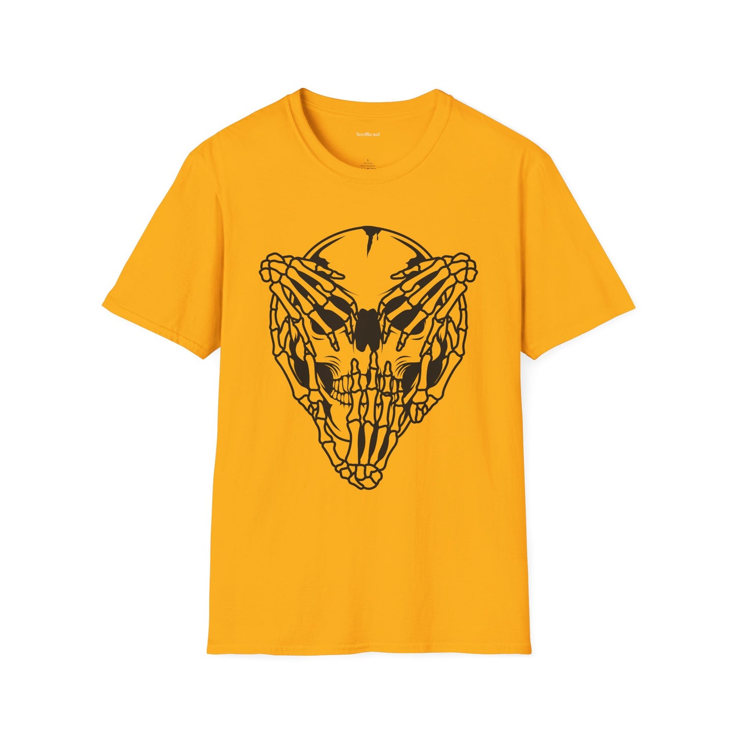 Hear Speak See No Evil Skull Unisex Softstyle T-Shirt 100% Cotton Graphic