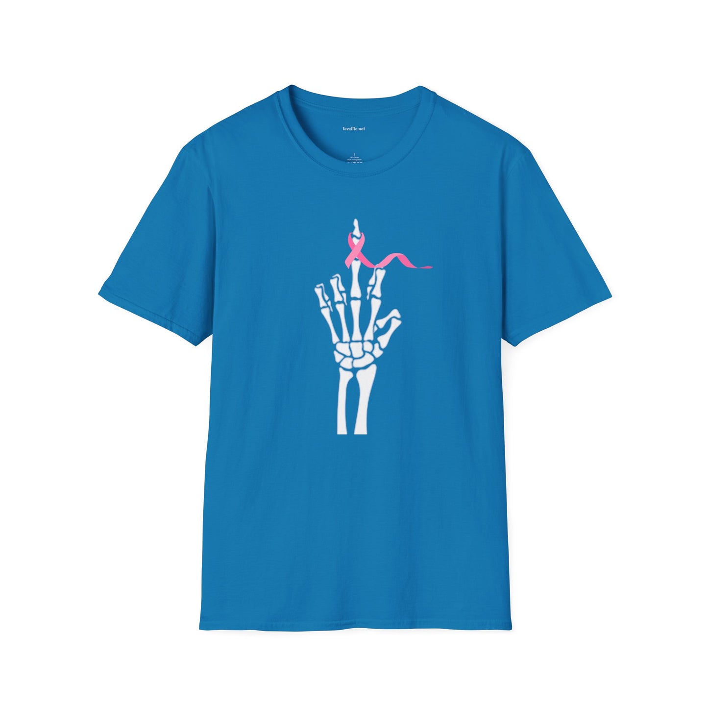 Give Cancer the bird - Unisex Softstyle T-Shirt 100% Cotton Graphic