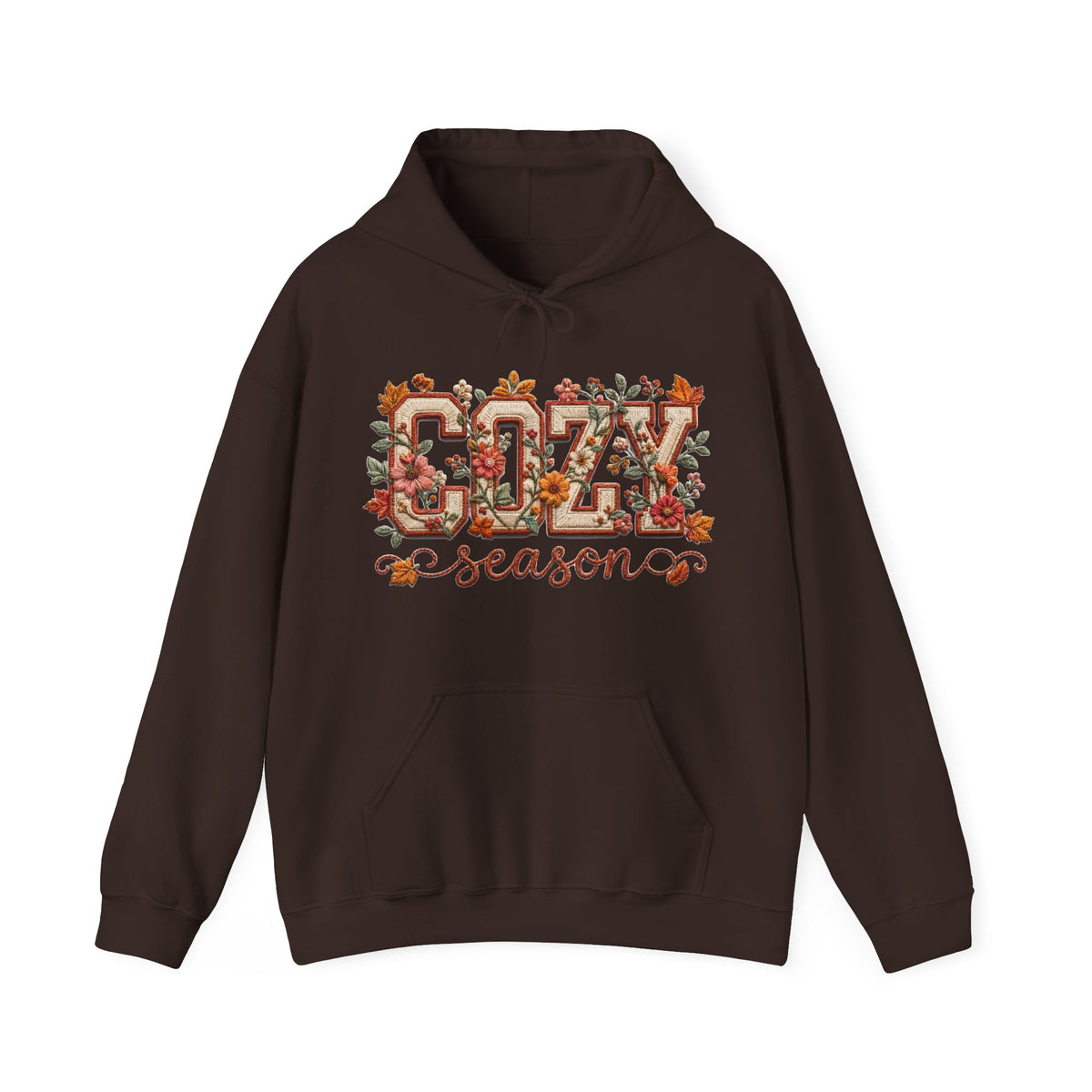 Cozy Fall Season Floral Hoodie