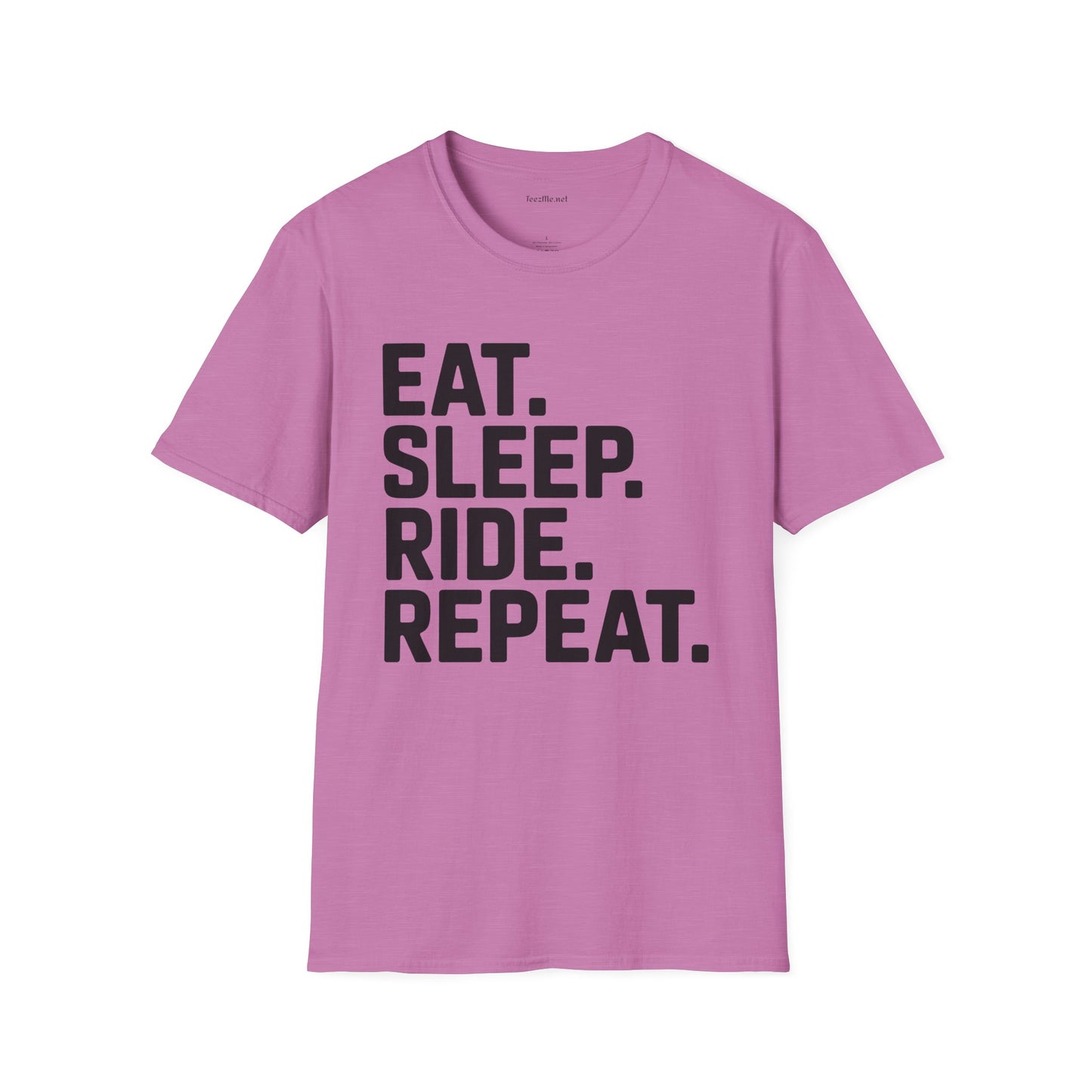 Eat Sleep Ride Repeat Unisex SoftStyle T-Shirt 100% Cotton Graphic