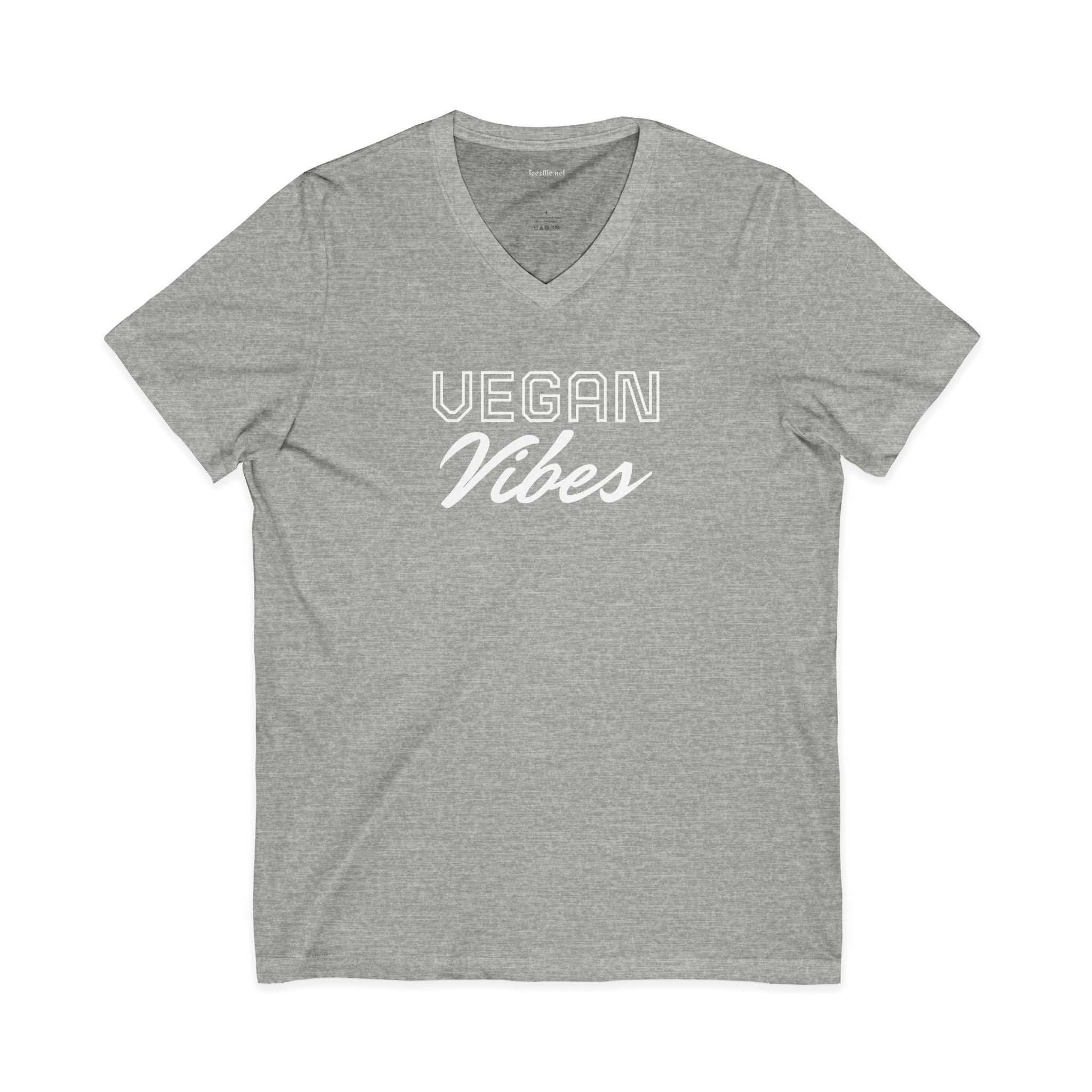 VEGAN Vibes Unisex Jersey Short Sleeve V-Neck Tee