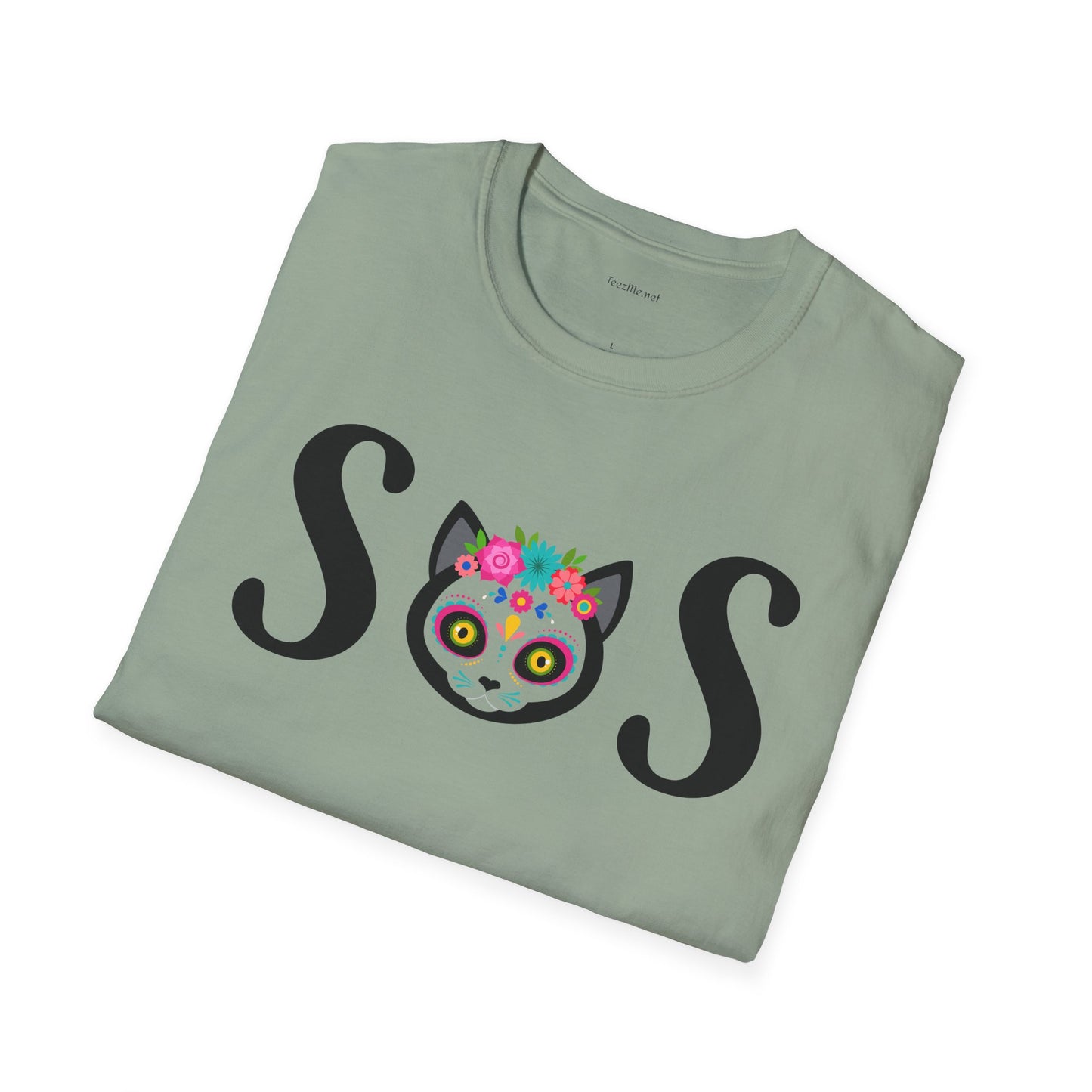 S O S - Unisex Softstyle T-Shirt 100% Cotton Graphic
