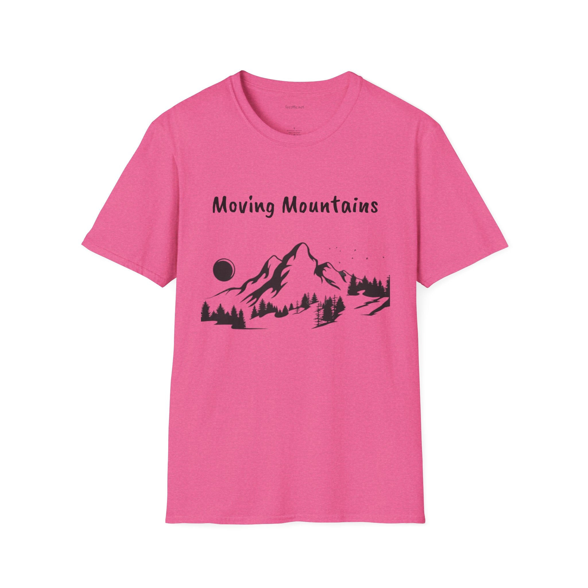 Moving Mountains - Unisex Softstyle T-Shirt 100% Cotton Graphic