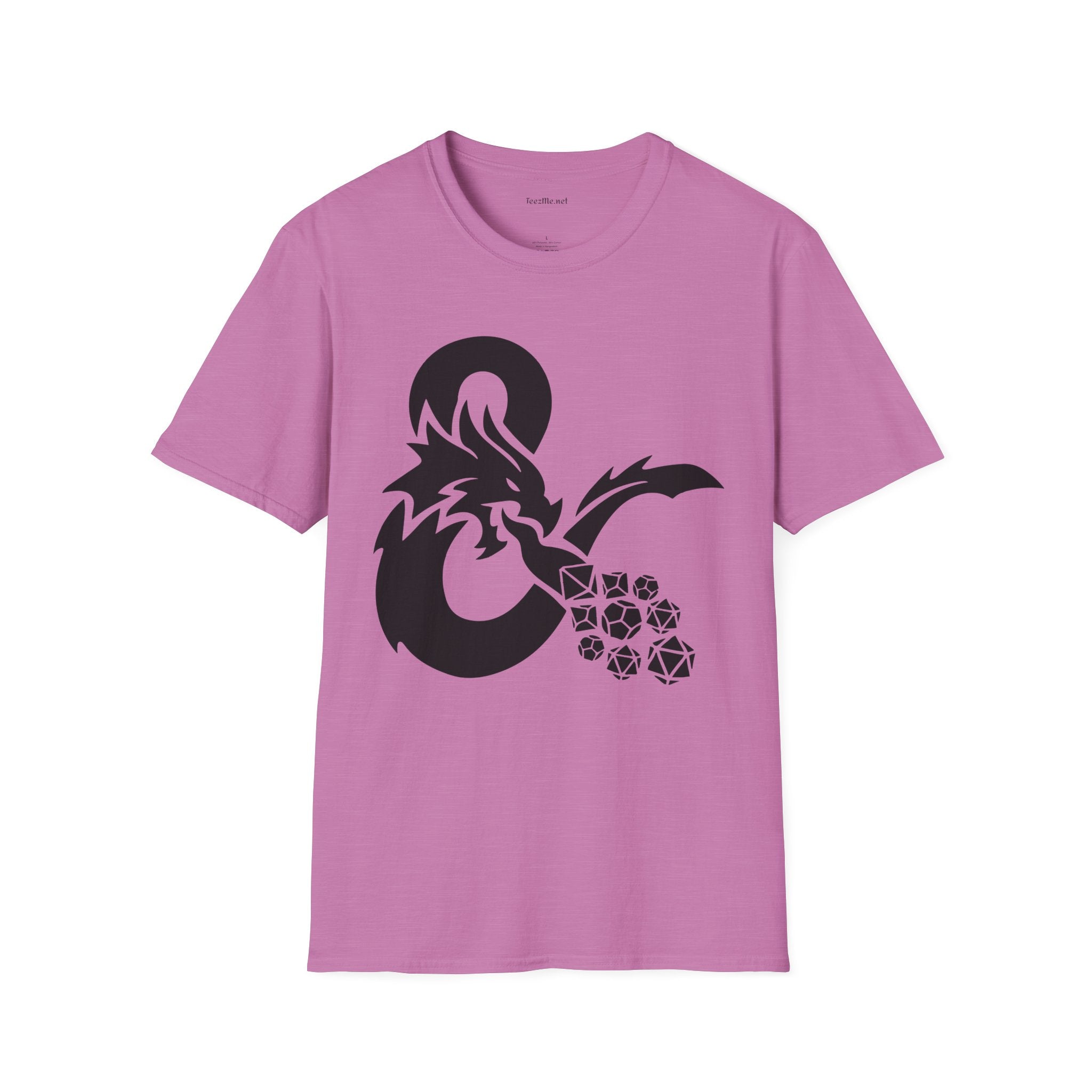 Dragon Fire Dice Unisex Softstyle T-Shirt 100% Cotton Graphic
