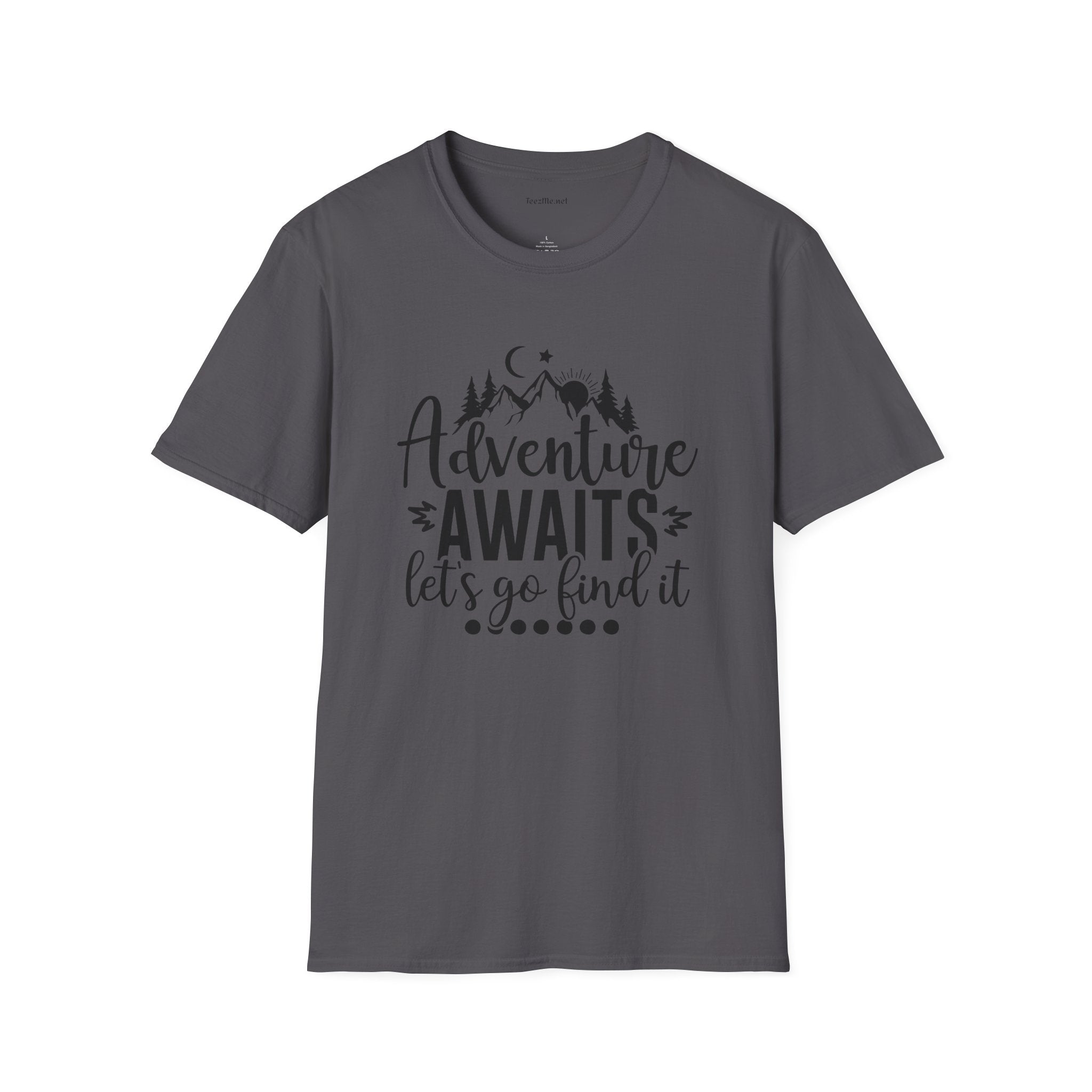 Adventure Awaits Unisex Softstyle T-Shirt 100% Cotton Graphic