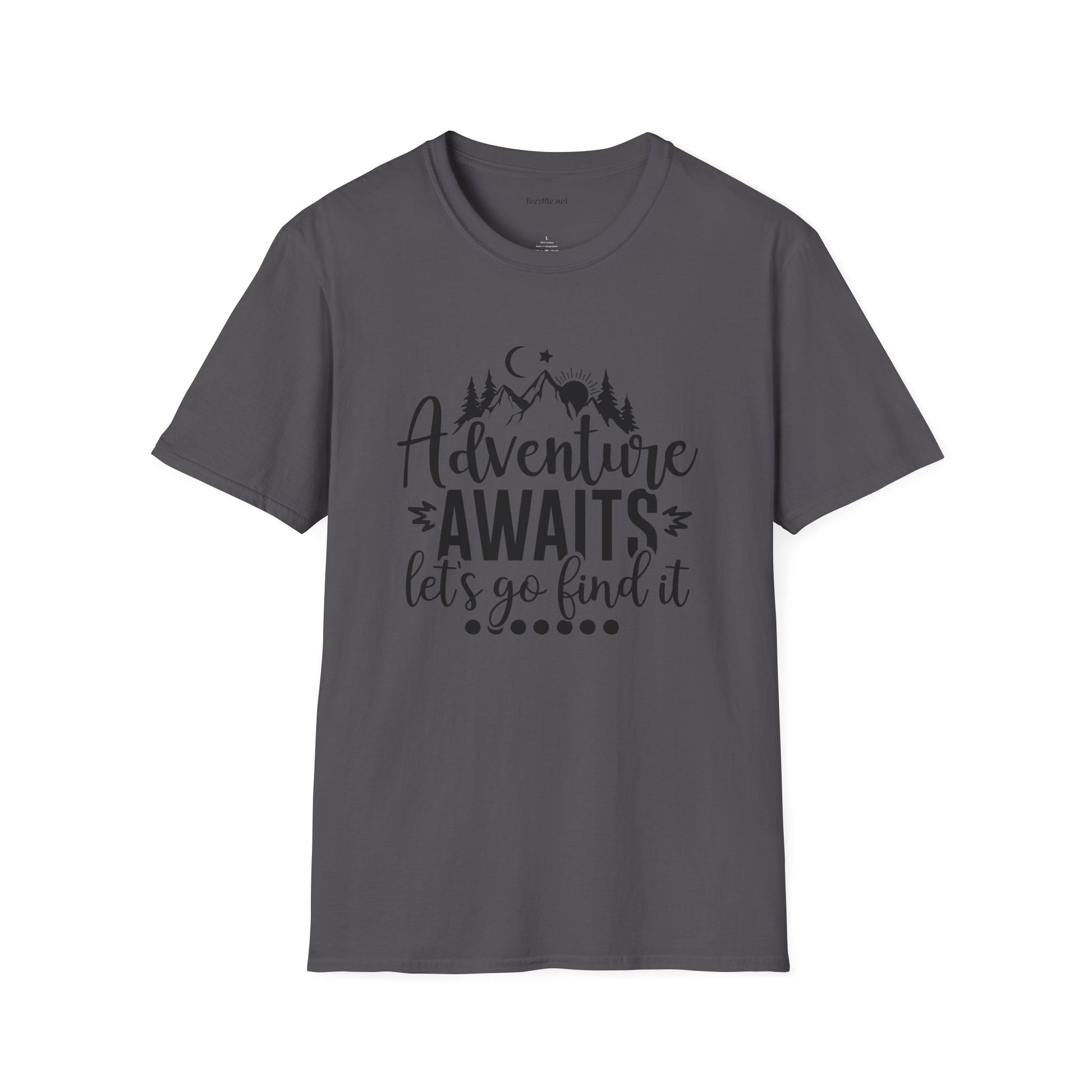 Adventure Awaits Unisex Softstyle T-Shirt 100% Cotton Graphic