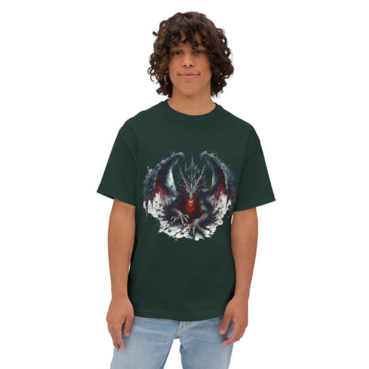 Goth Dragon1 - Unisex Oversized Boxy Tee