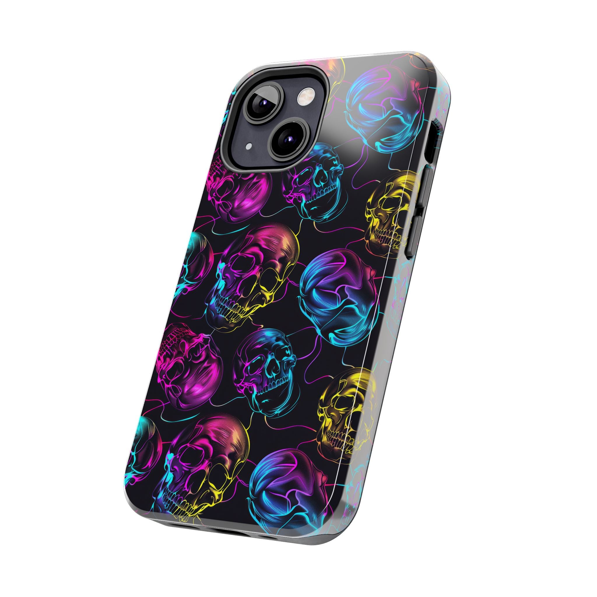 Neon Skull Cell Phone Case Tough Phone Cases