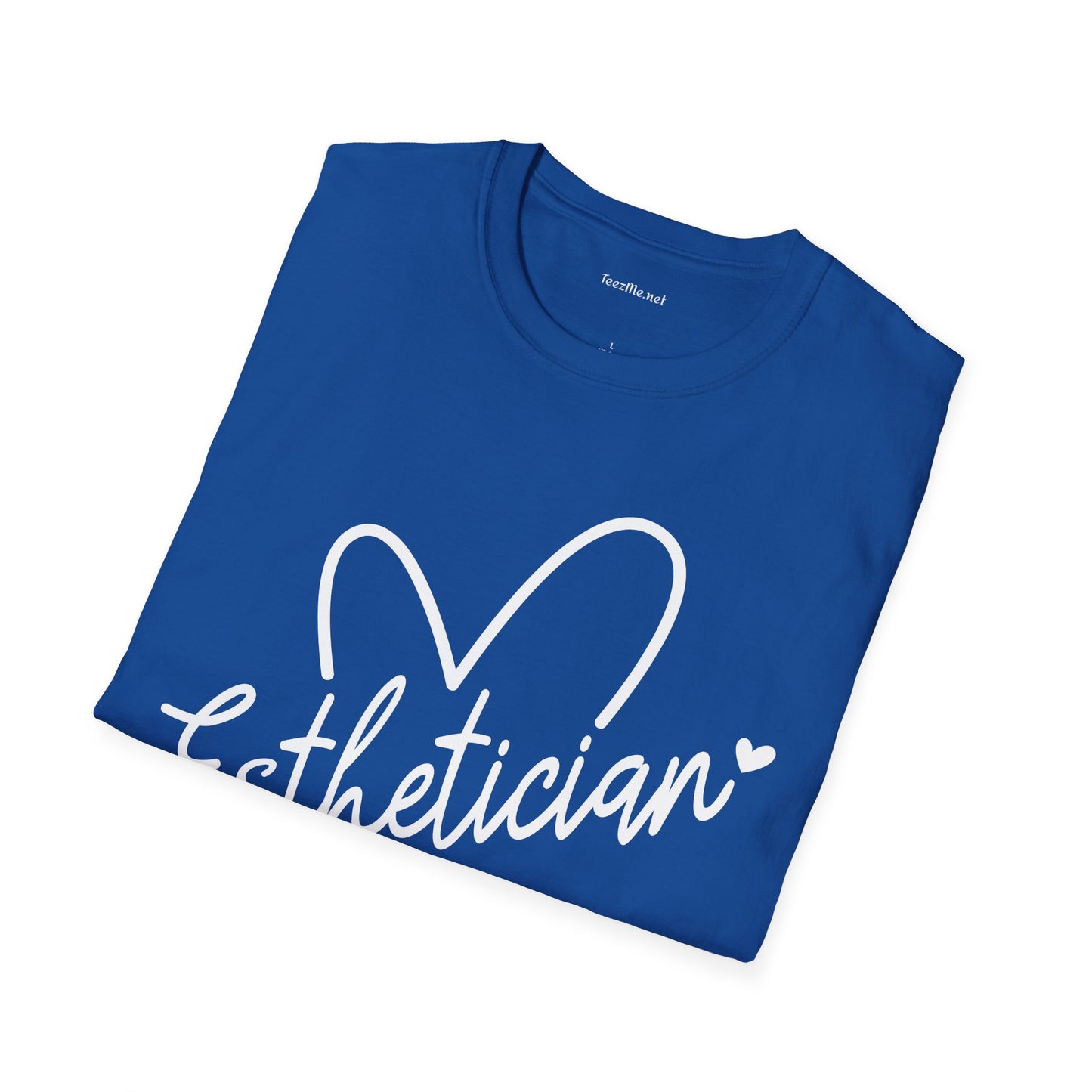 Esthetician with heart 01 Unisex Soft Style T-Shirt 100% Cotton Graphic