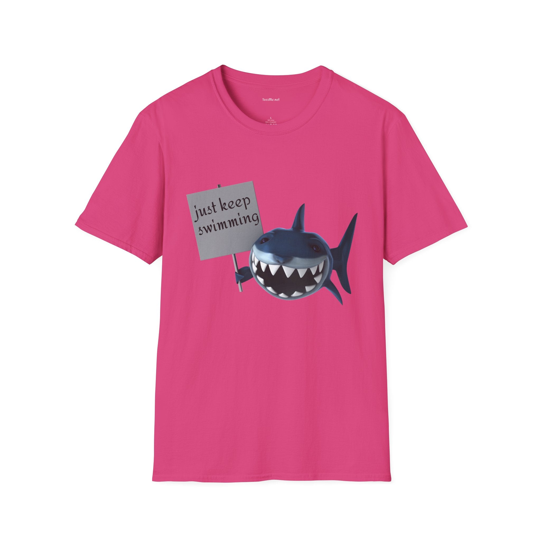 Just keep swimming - Unisex Softstyle T-Shirt 100% Cotton Graphic