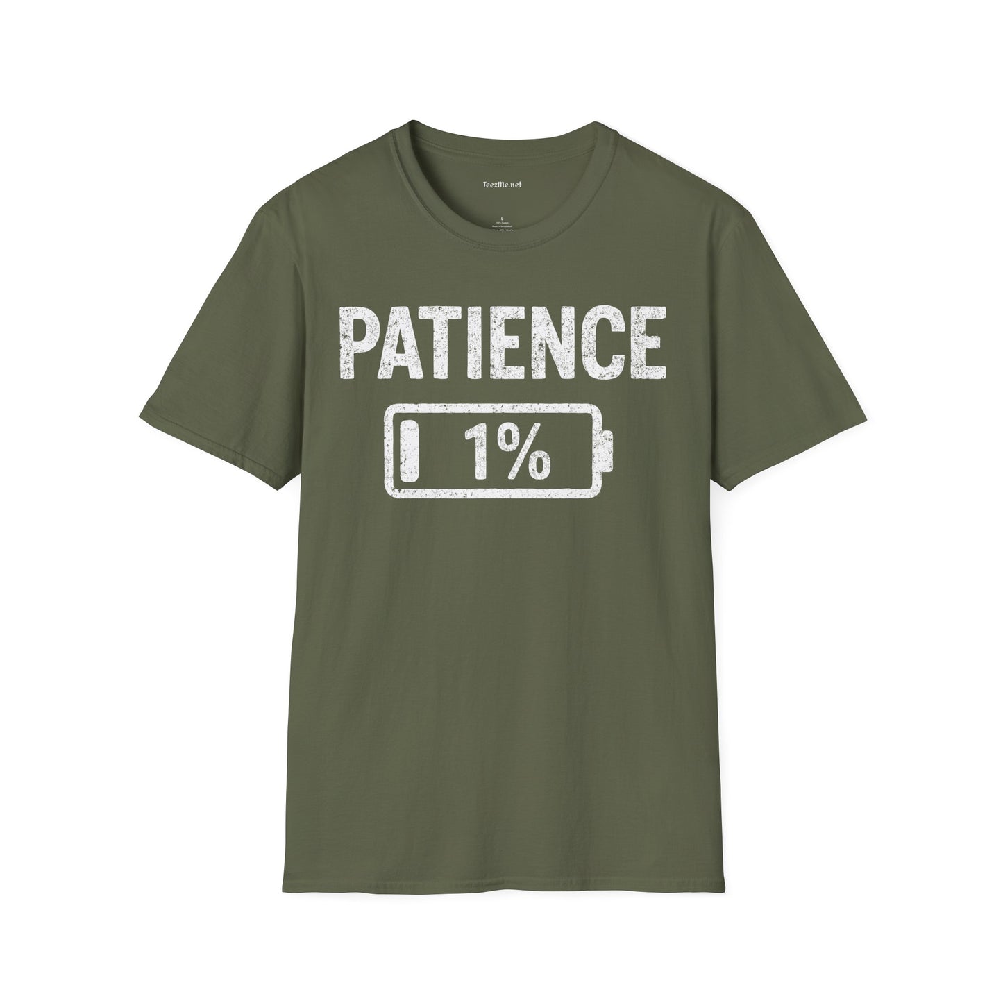 Patience 1% Unisex Softstyle T-Shirt 100% Cotton