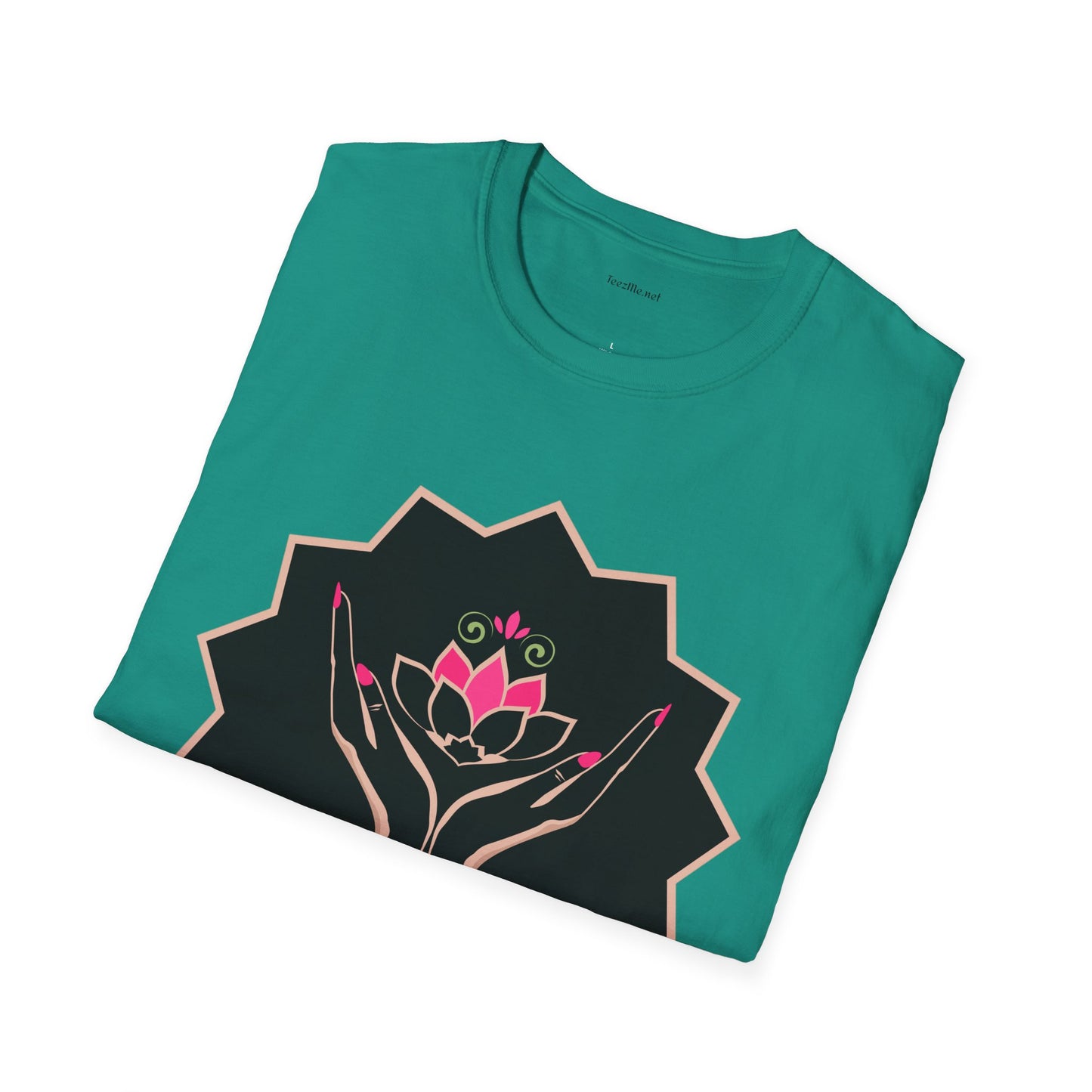 Pink Lotus - Unisex Softstyle T-Shirt 100% Cotton Graphic