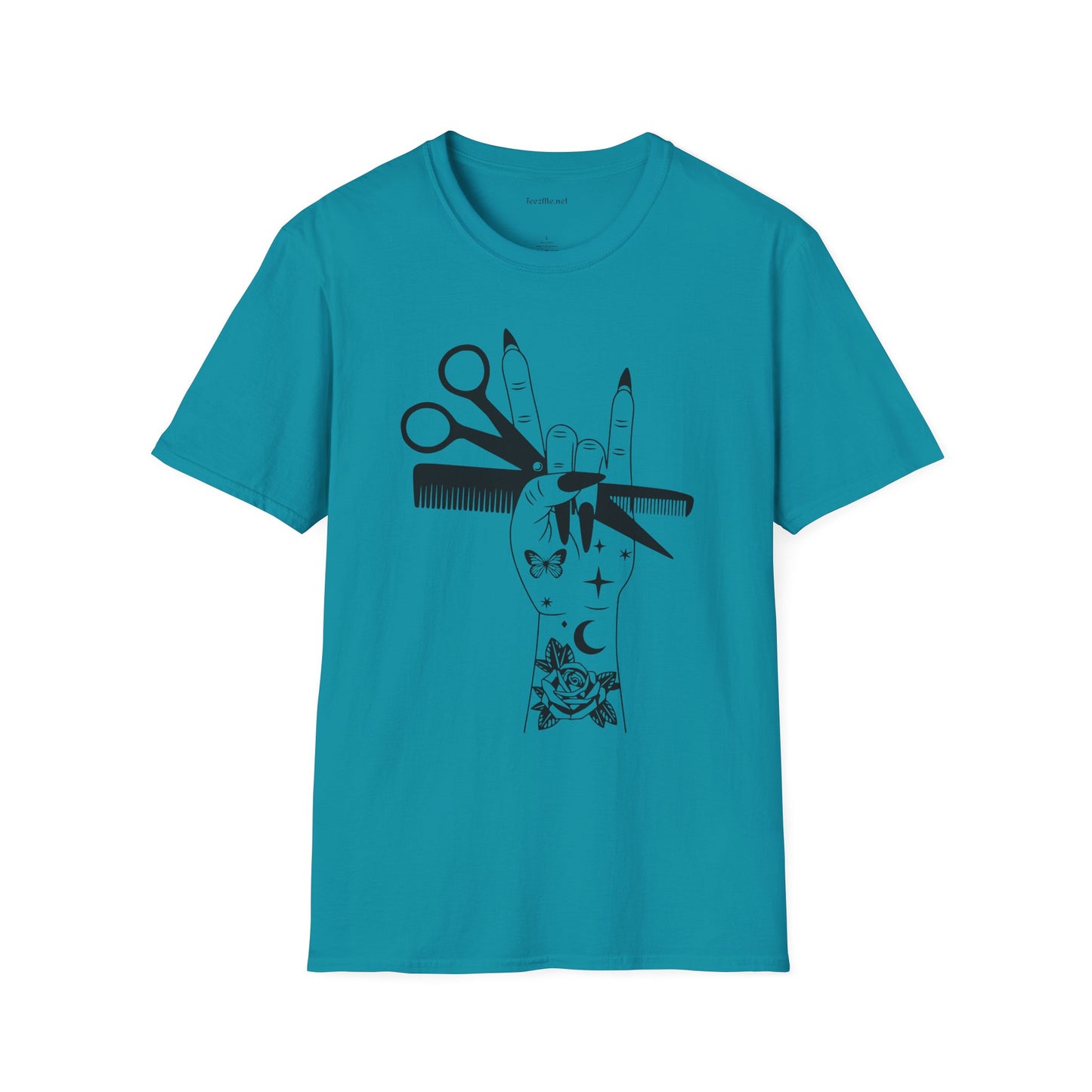 Hairstylist Boho Unisex Softstyle T-Shirt 100% Cotton Graphic