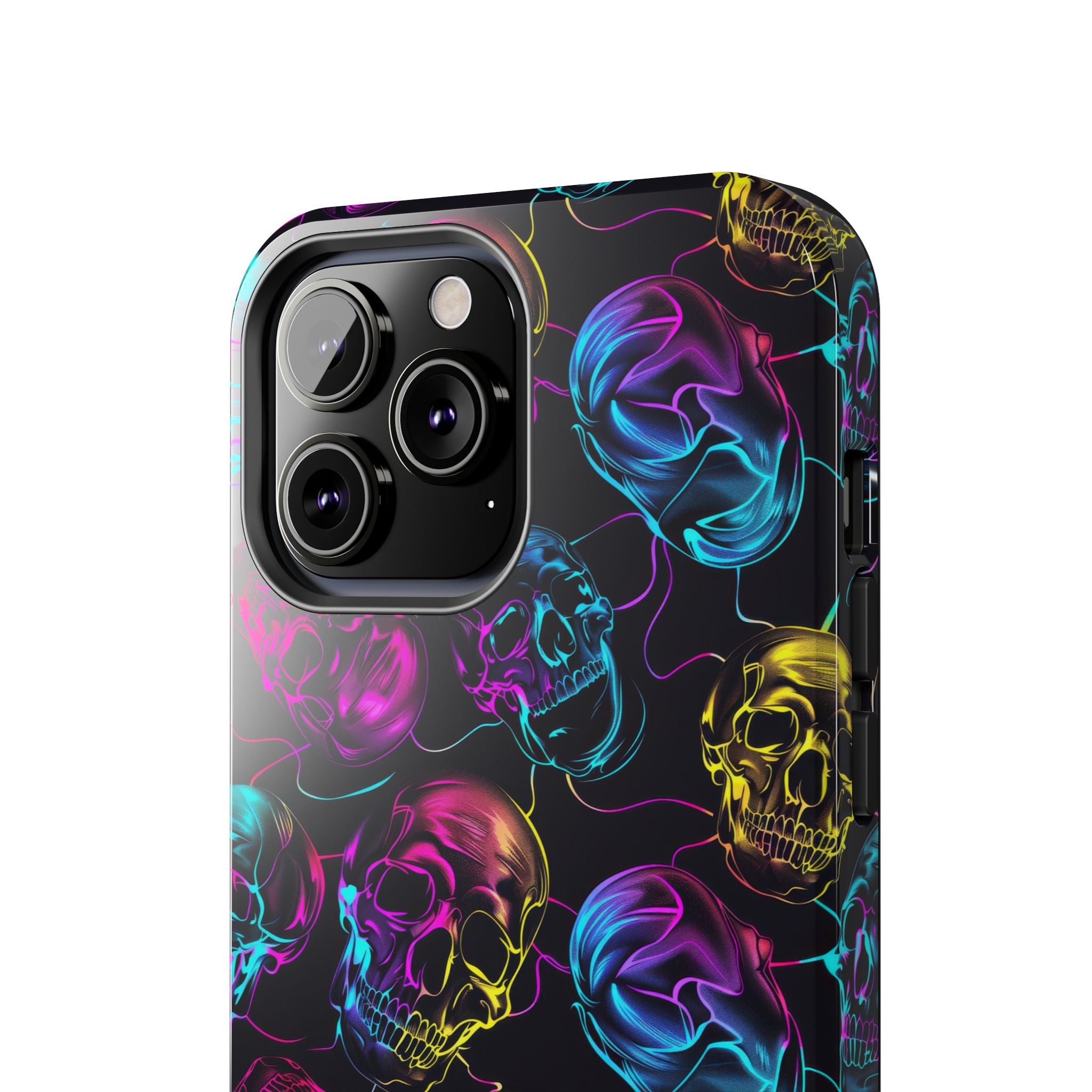 Neon Skull Cell Phone Case Tough Phone Cases