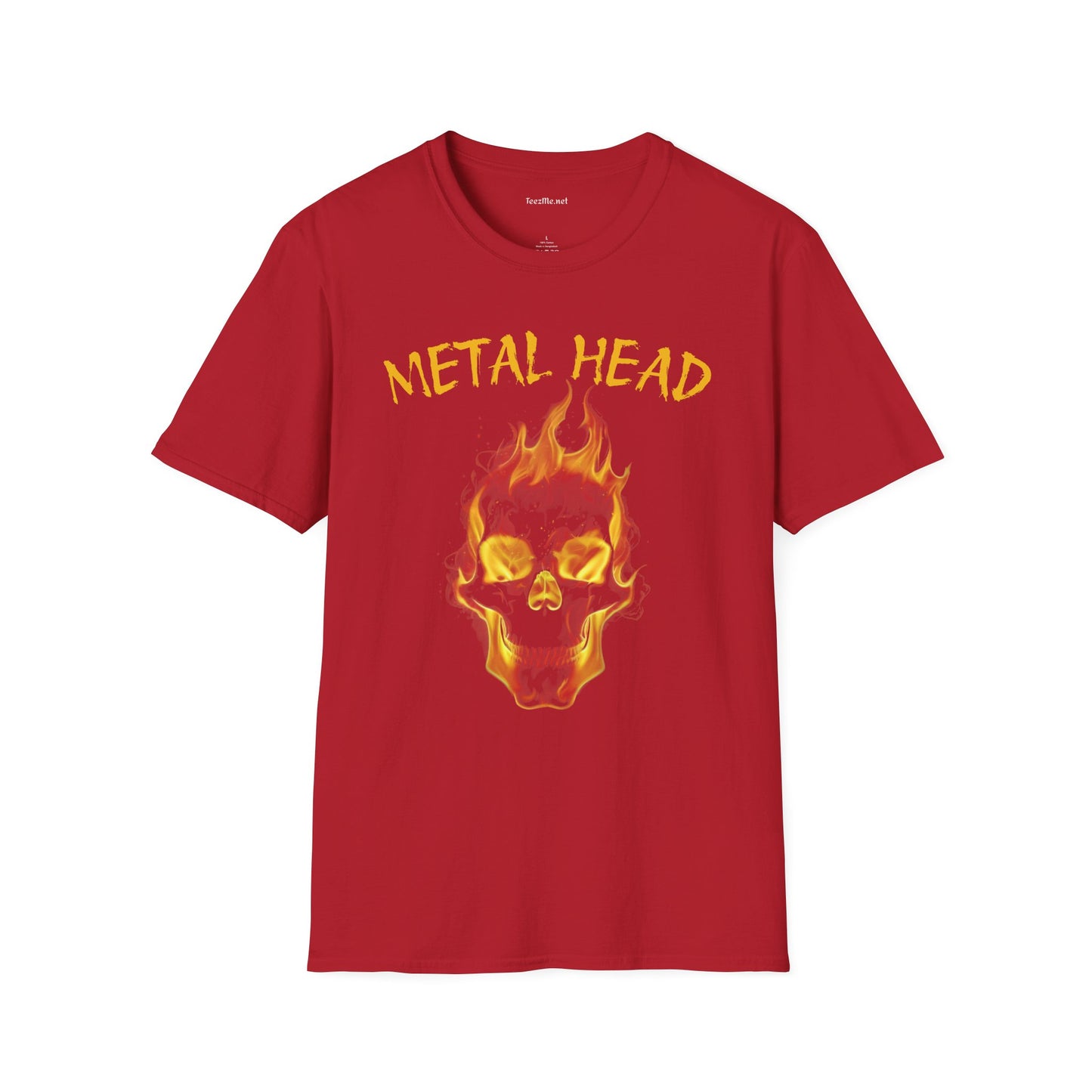 Metal Head - Unisex Softstyle T-Shirt 100% Cotton Graphic