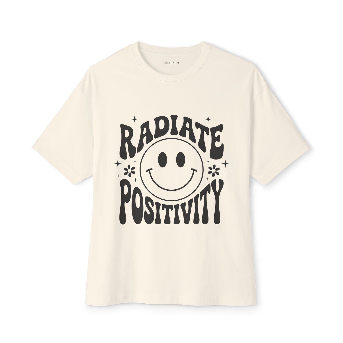 Radiate Positivity :) Unisex Oversized Boxy Tee