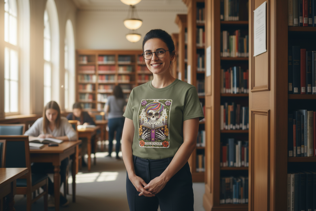 The Reader Unisex Softstyle T-Shirt 100% Cotton  #tarot