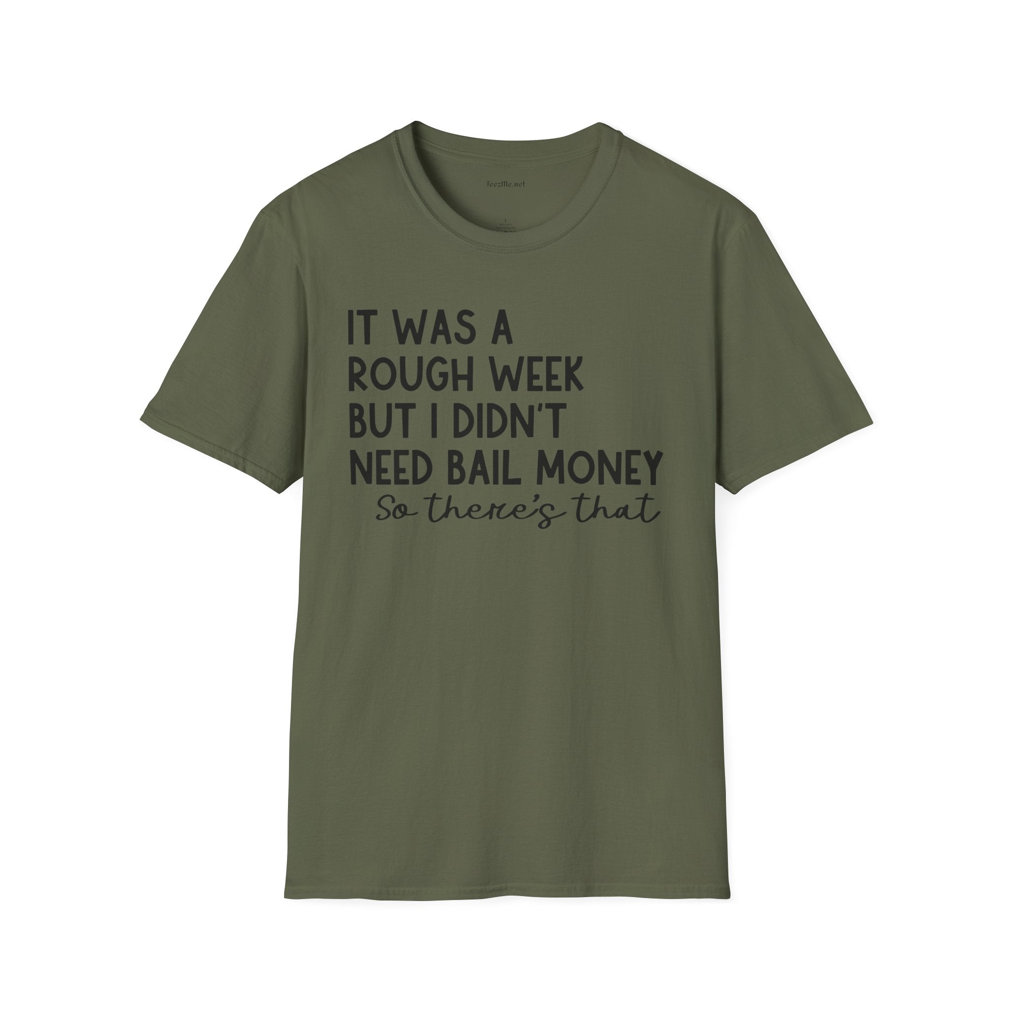 It Was a Rough Week 01 Unisex Softstyle T-Shirt 100% Cotton Graphic