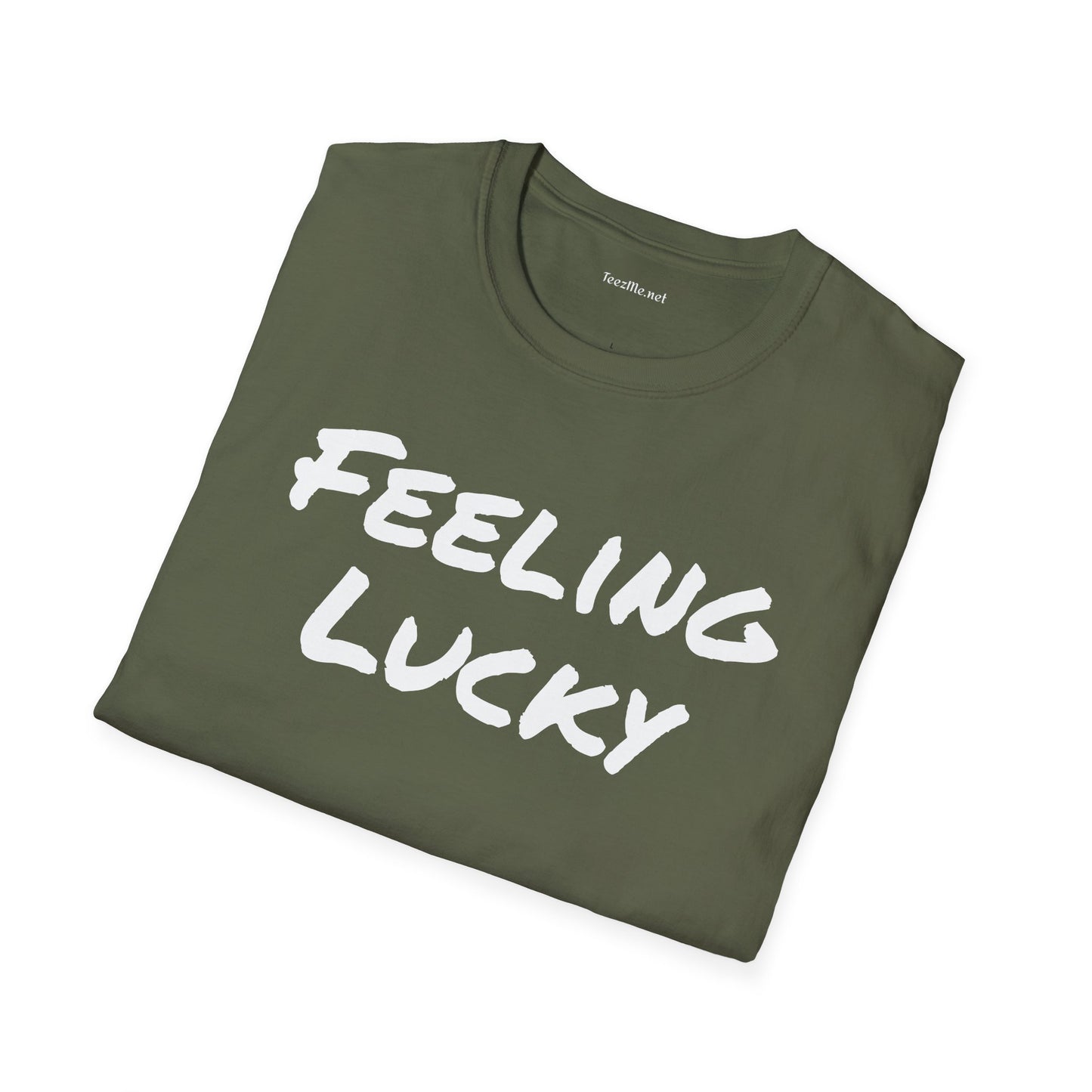 Feeling Lucky - Unisex Softstyle T-Shirt 100% Cotton Graphic