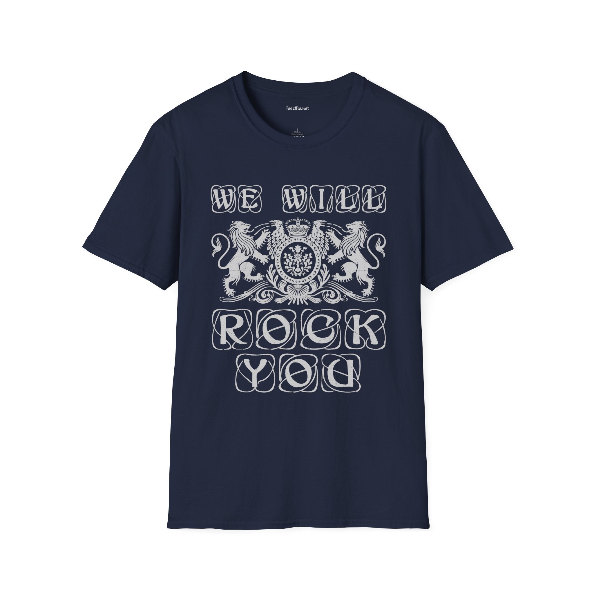 We Will Rock You Unisex SoftStyle T-Shirt 100% Cotton Graphic Music