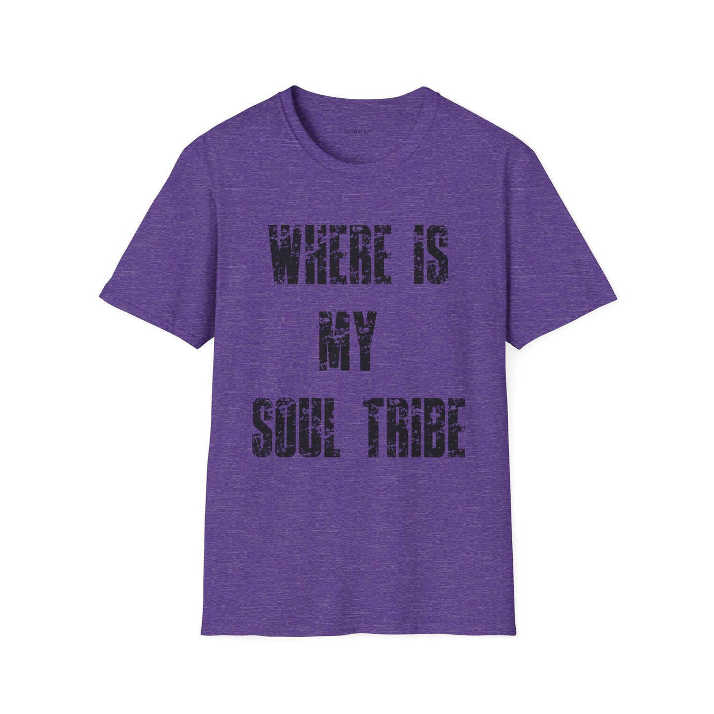 Where Is My Soul Tribe (Grunge) Unisex Soft Style T-Shirt 100% Cotton Graphic