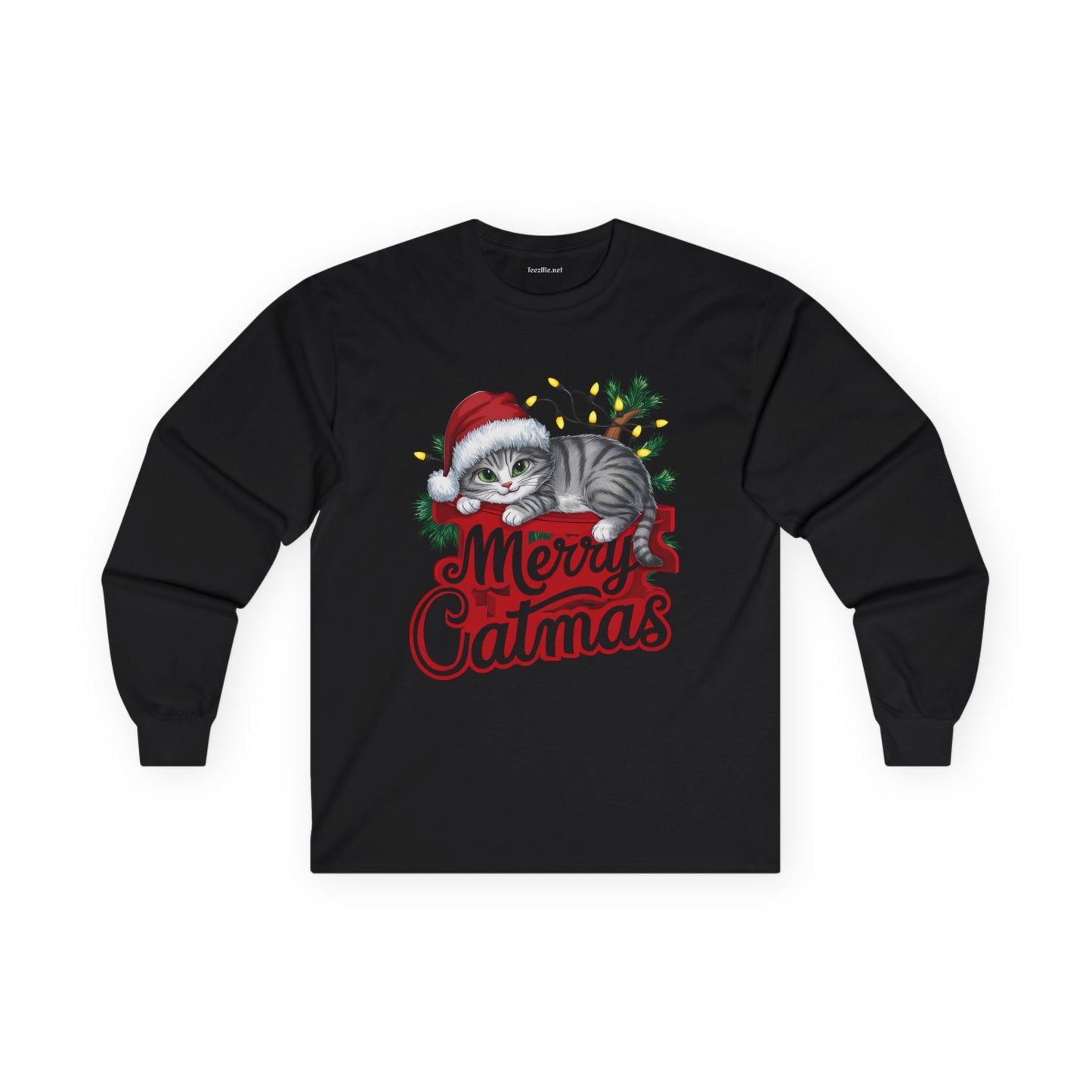 Merry Catmas 01 Unisex Ultra Cotton Long Sleeve Tee