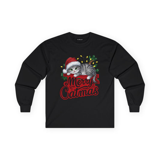 Merry Catmas 01 Unisex Ultra Cotton Long Sleeve Tee