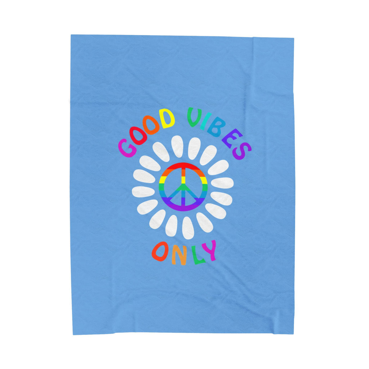 Good Vibes Velveteen Plush Blanket
