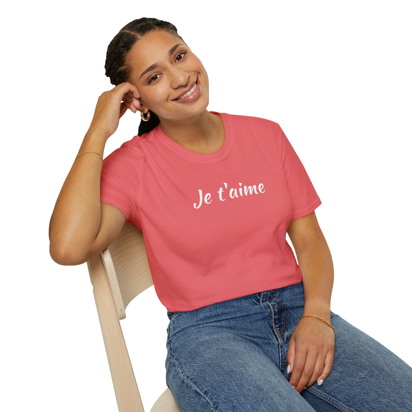 Je t'aime - Unisex Softstyle T-Shirt 100% Cotton Graphic