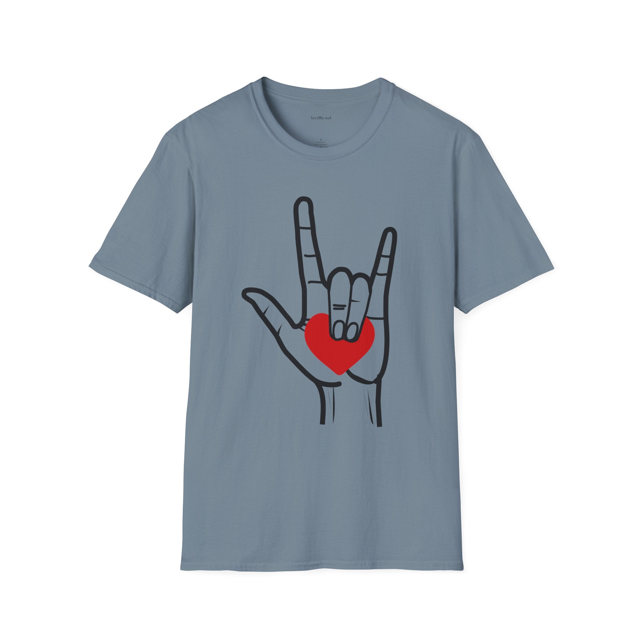 ASL Love  - Unisex Softstyle T-Shirt 100% Cotton Graphic