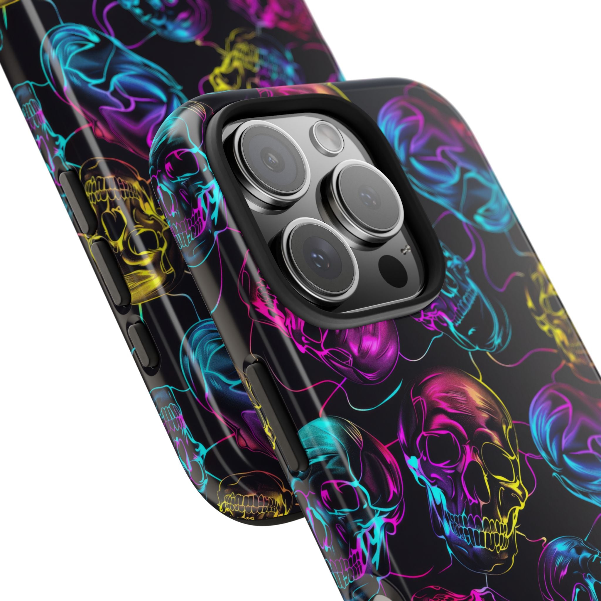 Neon Skull Cell Phone Case Tough Phone Cases